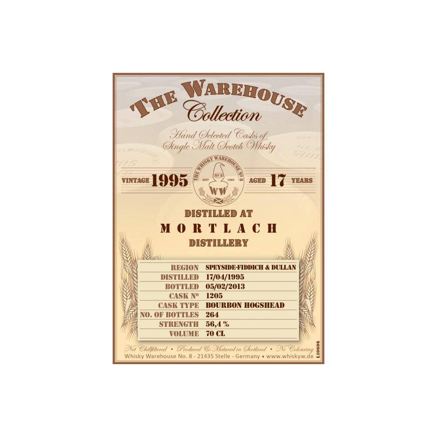 Mortlach 1995 17 Years Single Malt Whisky 2
