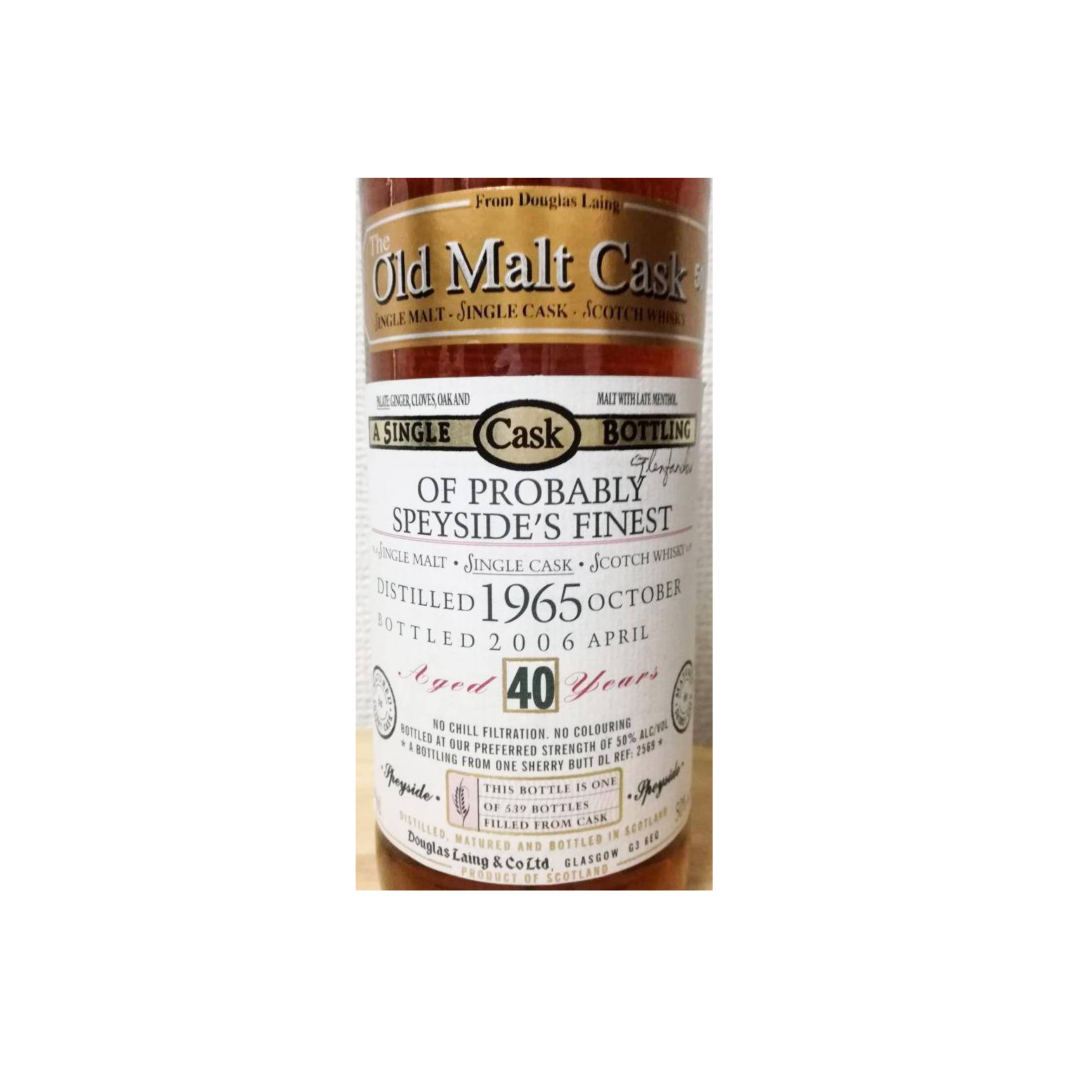 Douglas Laing Old Malt Cask 1965 40 Years Single Malt Whisky 3