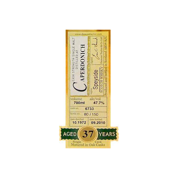 Caperdonich Rare Auld 1972 37 Years Single Malt Whisky 2