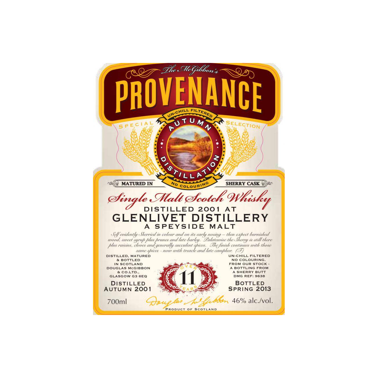 The Glenlivet McGibbon's Provenance 2001 11 Years Single Malt Whisky 2