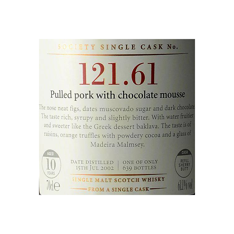 The Scotch Malt Whisky Society 2002 10 Years Single Malt Whisky 2