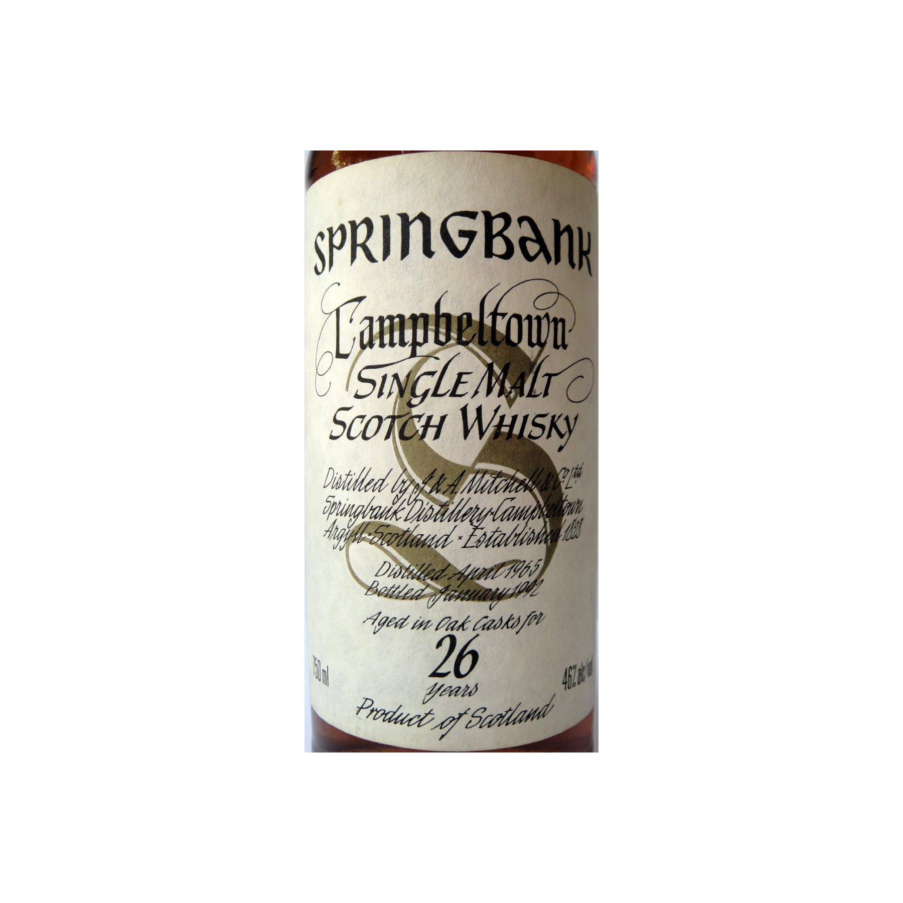Springbank 1965 26 Years Single Malt Whisky 3