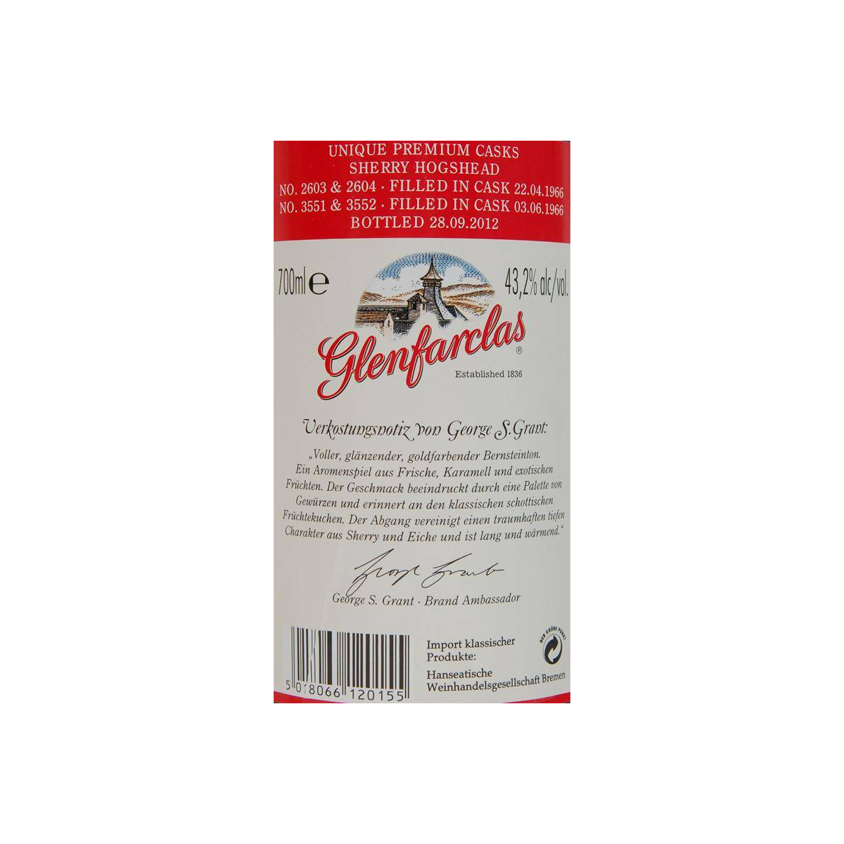 Glenfarclas 1966 46 Years Single Malt Whisky 3