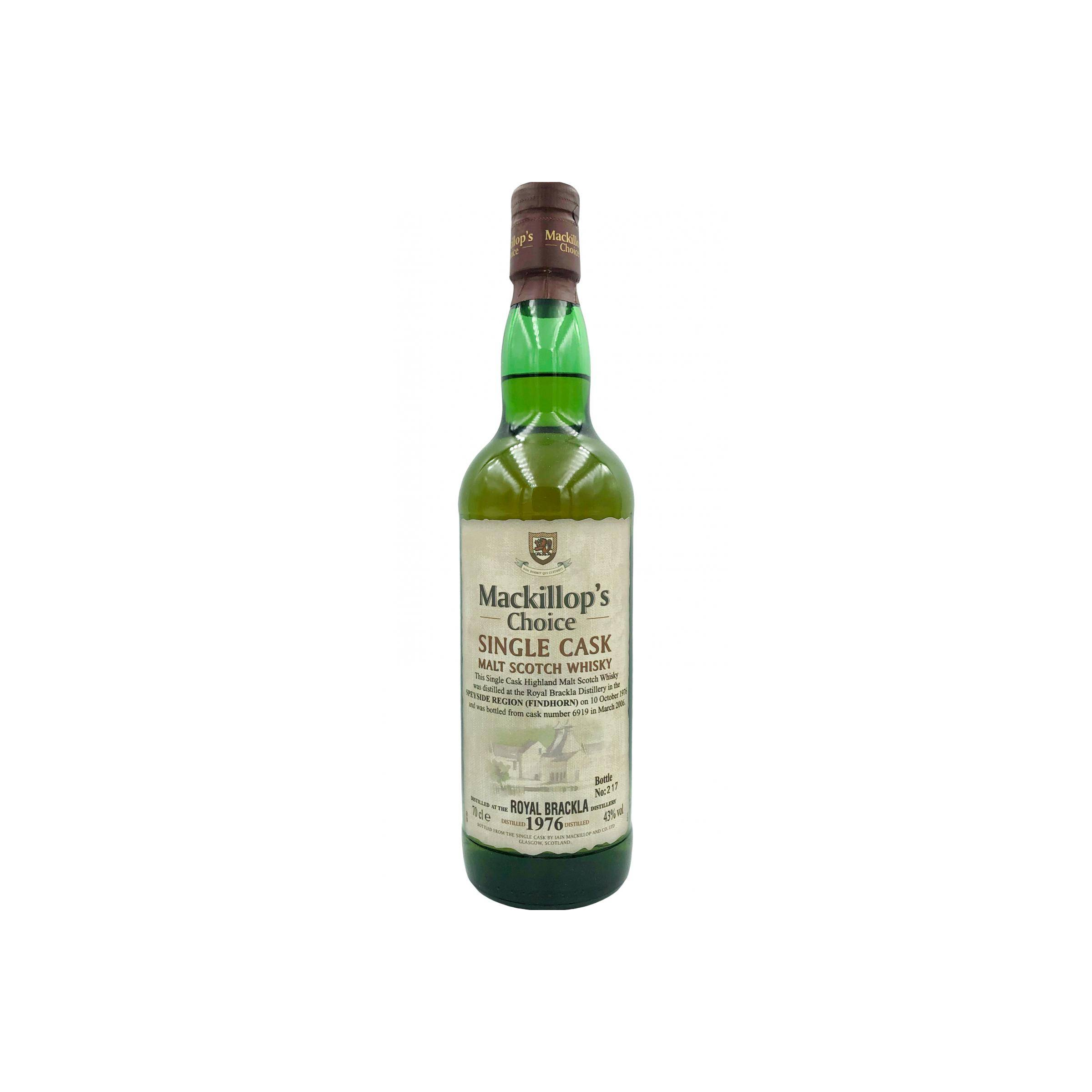 Royal Brackla Single Cask 1976 29 Years Single Malt Whisky