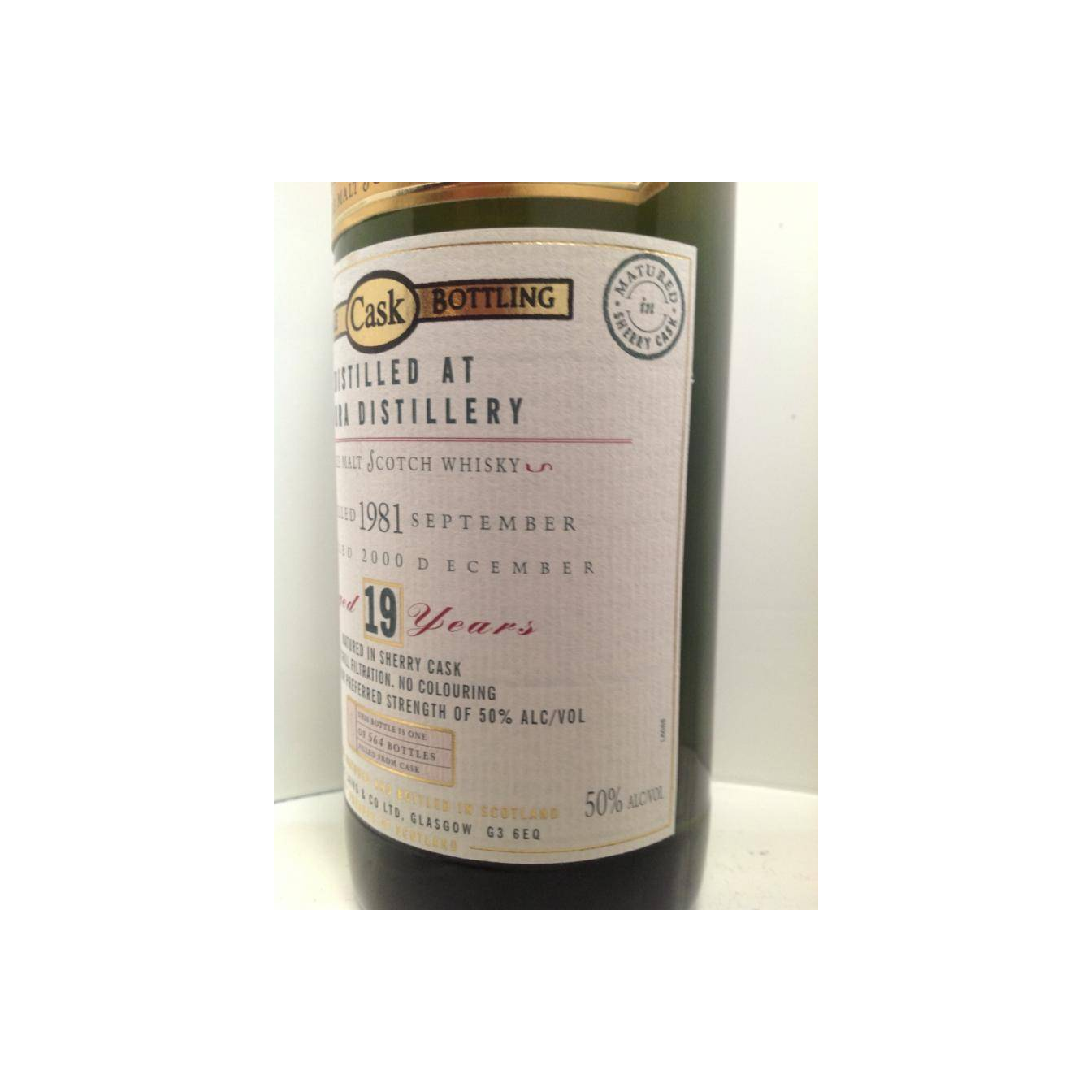 Brora Old Malt Cask 1981 19 Years Single Malt Whisky 3