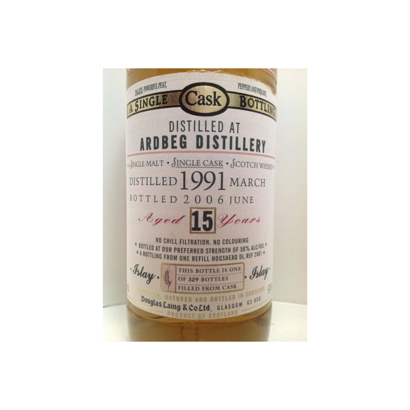 Ardbeg Old Malt Cask 1991 15 Years Single Malt Whisky 3