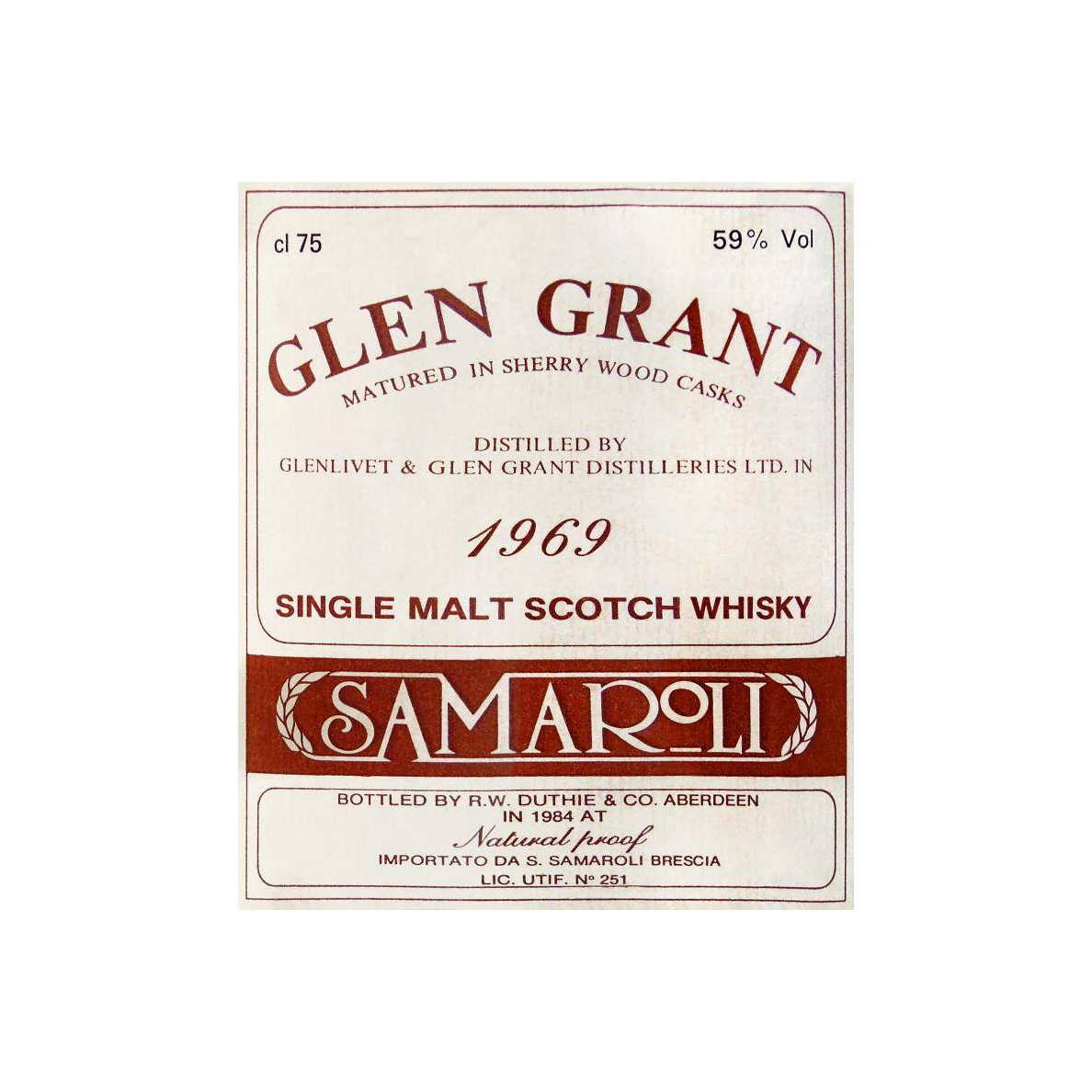 Glen Grant 1969 15 Years Single Malt Whisky 2
