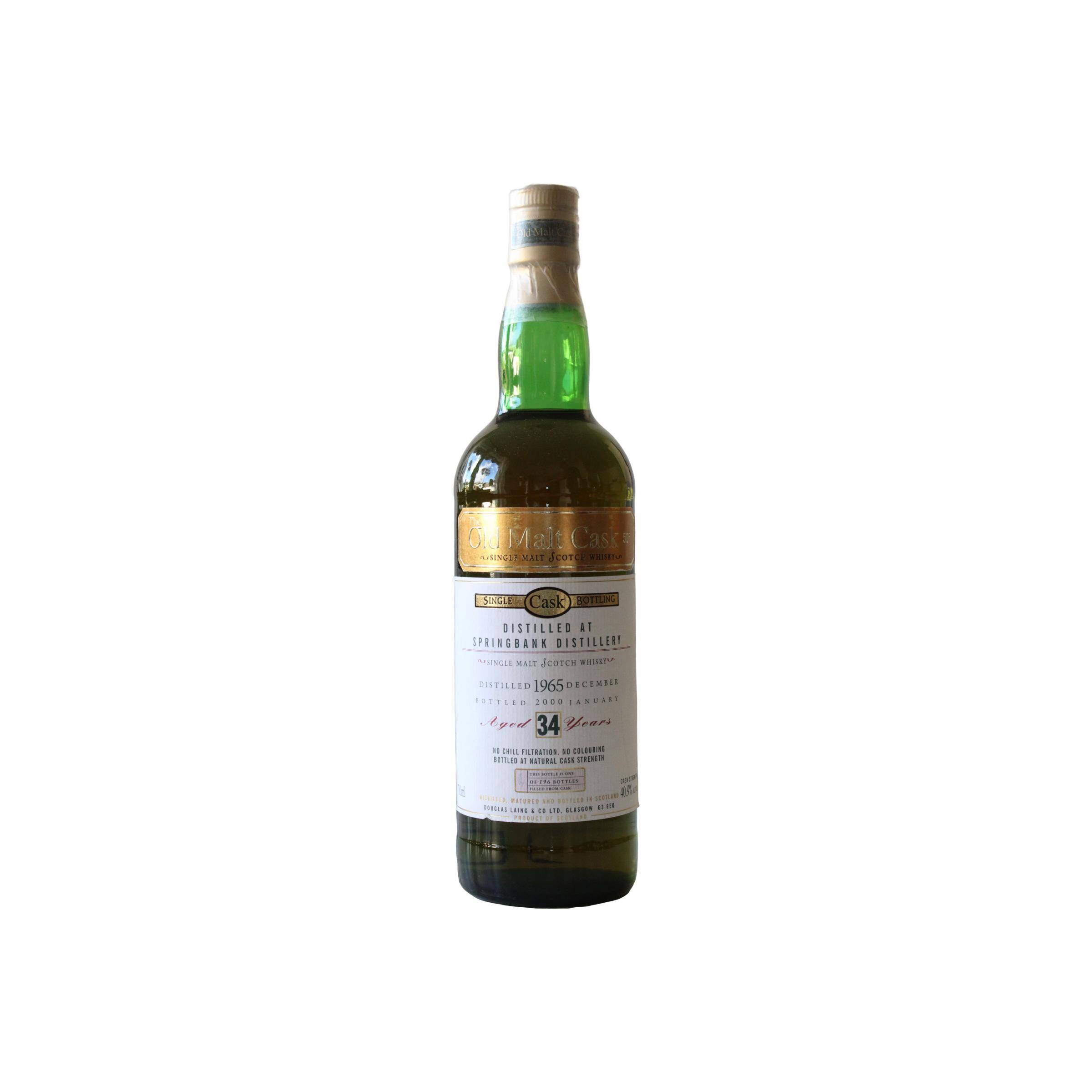 Springbank Old Malt Cask 1965 34 Years Single Malt Whisky