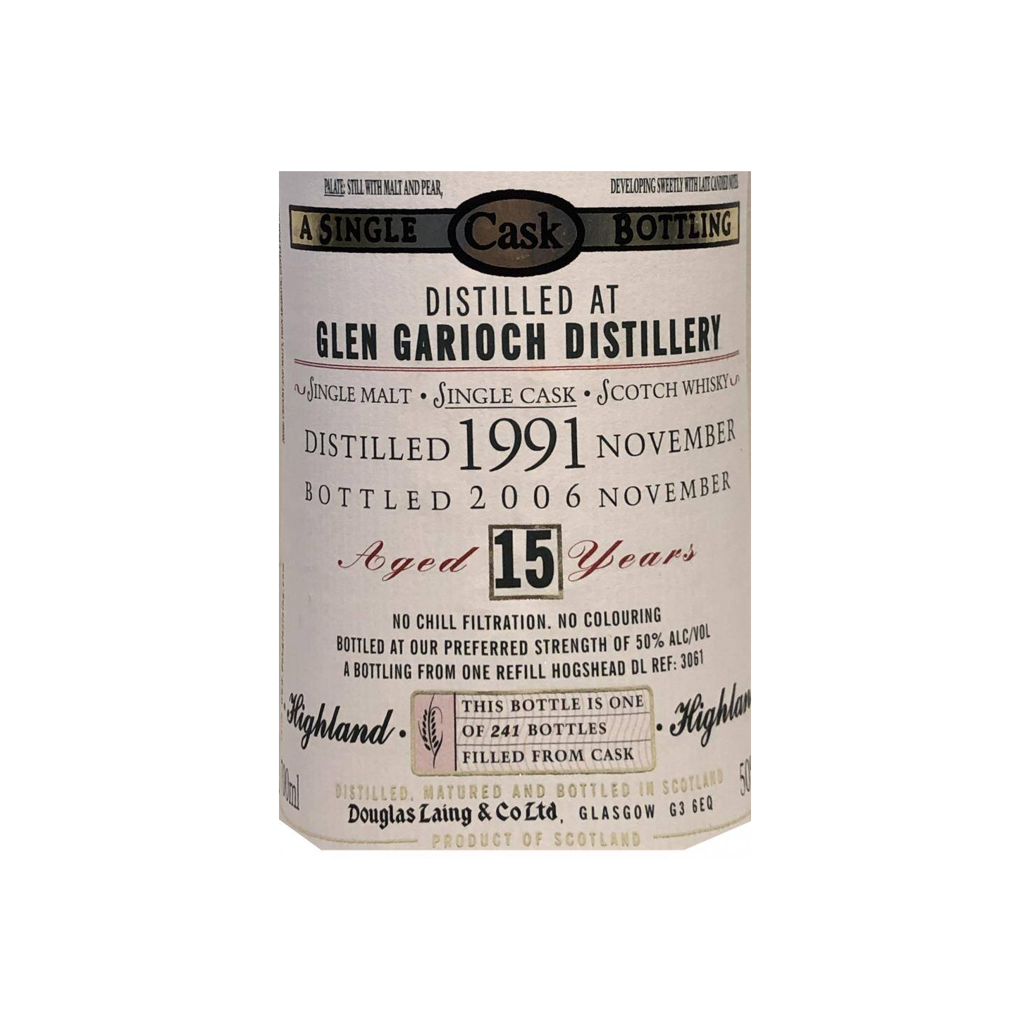 Glen Garioch Old Malt Cask 1991 15 Years Single Malt Whisky 3