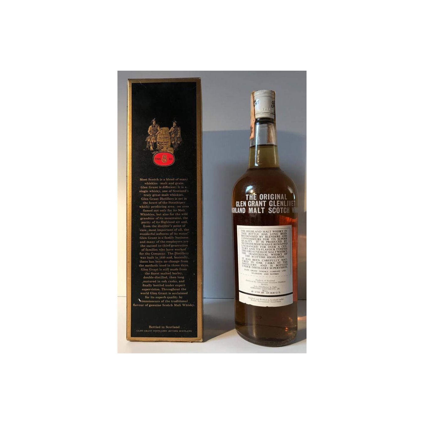 Glen Grant 1960 8 Years Single Malt Whisky 3