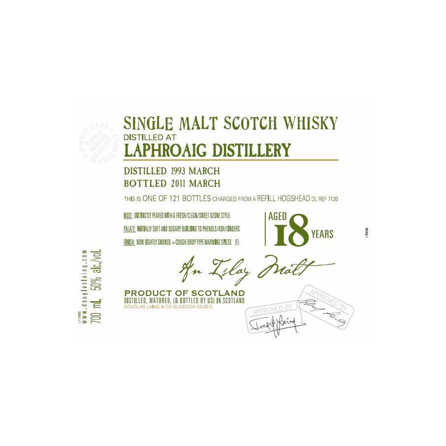 Laphroaig Old Malt Cask 1993 18 Years Single Malt Whisky 2