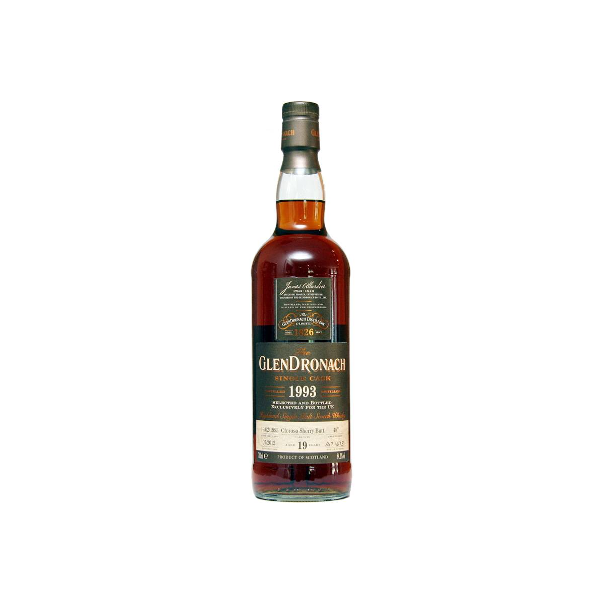 GlenDronach Single Cask 1993 19 Years Single Malt Whisky
