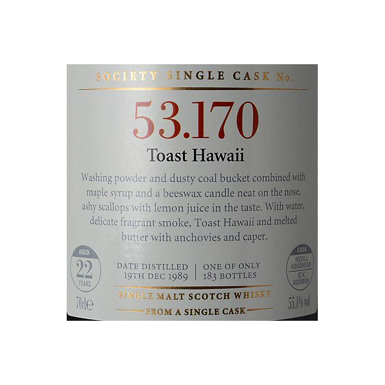 The Scotch Malt Whisky Society 1989 22 Years Single Malt Whisky