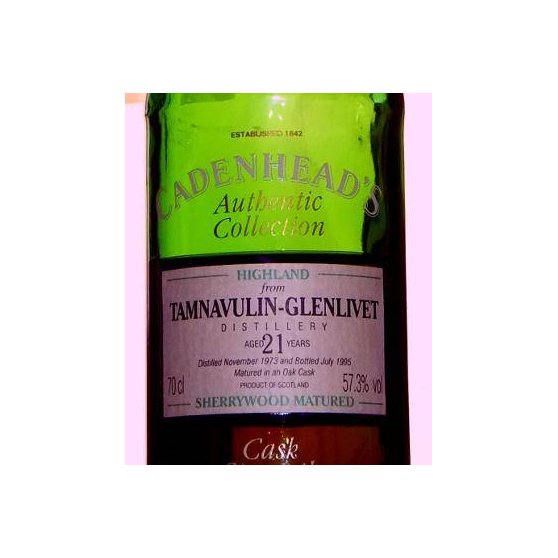 Tamnavulin Authentic Collection 1973 21 Years Single Malt Whisky