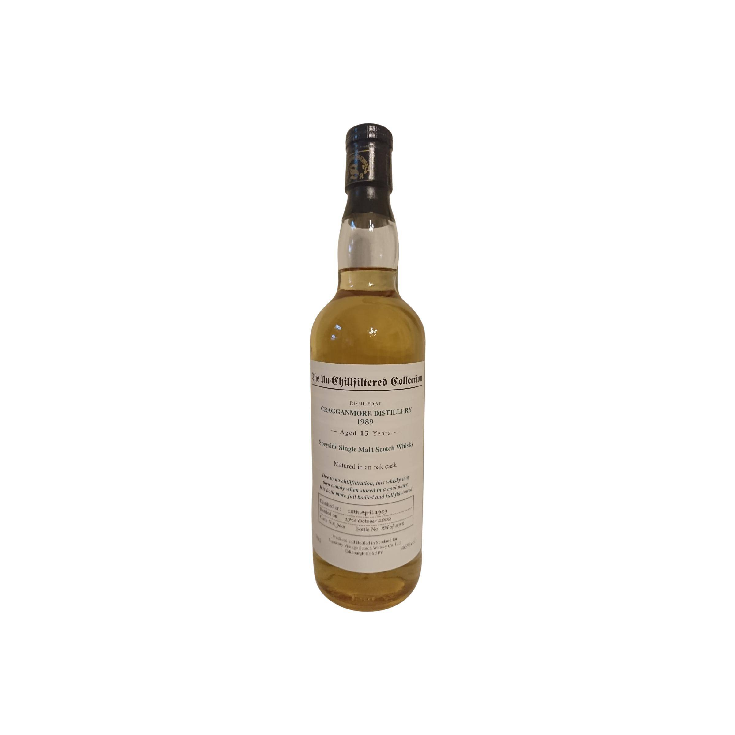 Cragganmore The Un-Chillfiltered Collection 1989 13 Years Single Malt Whisky