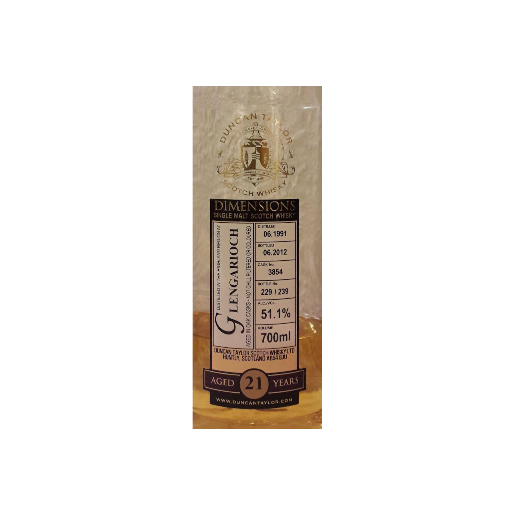 Glen Garioch Dimensions 1991 21 Years Single Malt Whisky 2
