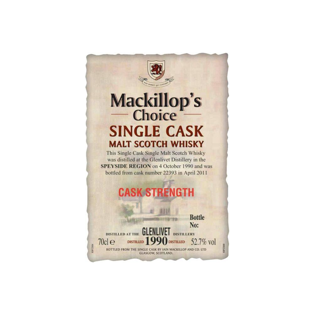 The Glenlivet Single Cask 1990 20 Years Single Malt Whisky