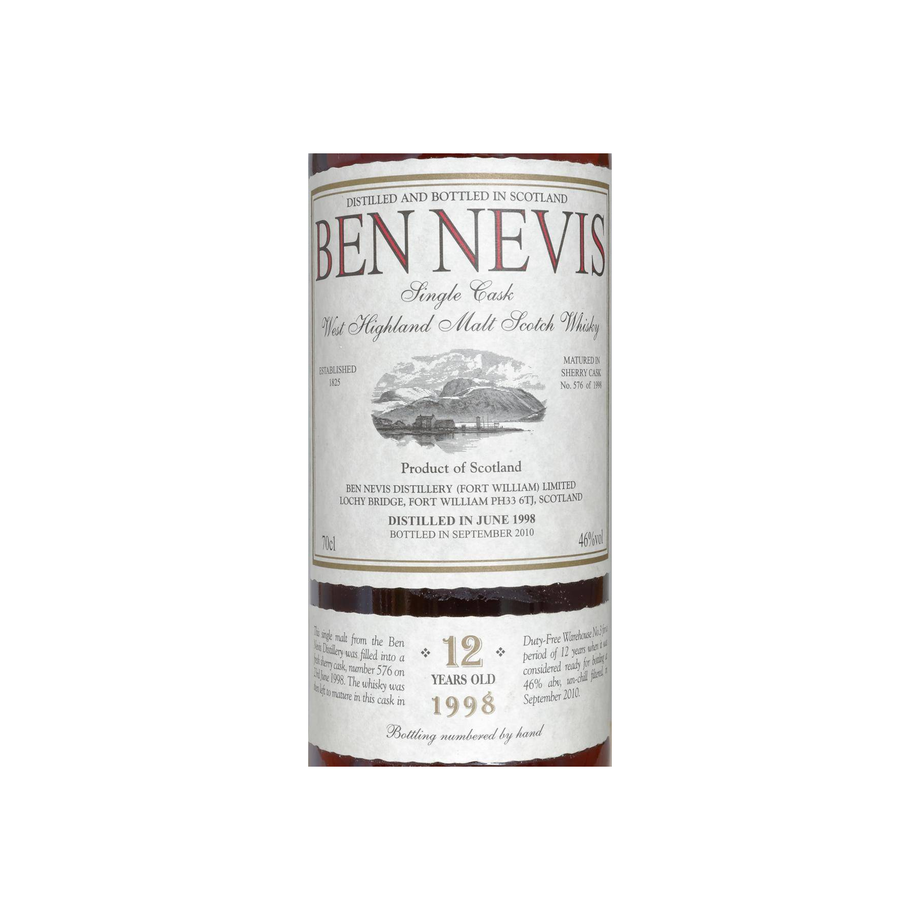 Ben Nevis Single Cask 1998 12 Years Single Malt Whisky 2