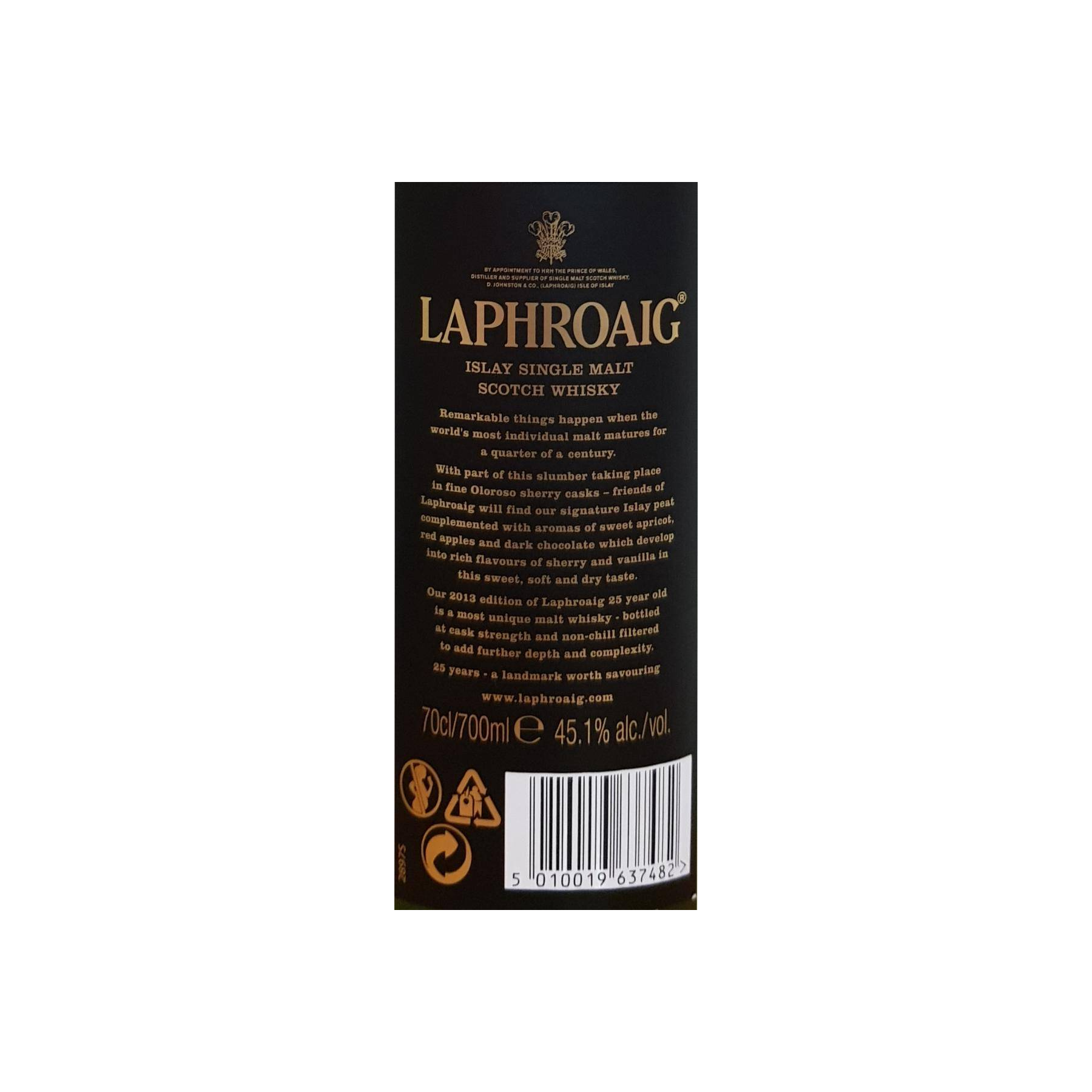 Laphroaig 25 Years Single Malt Whisky 3