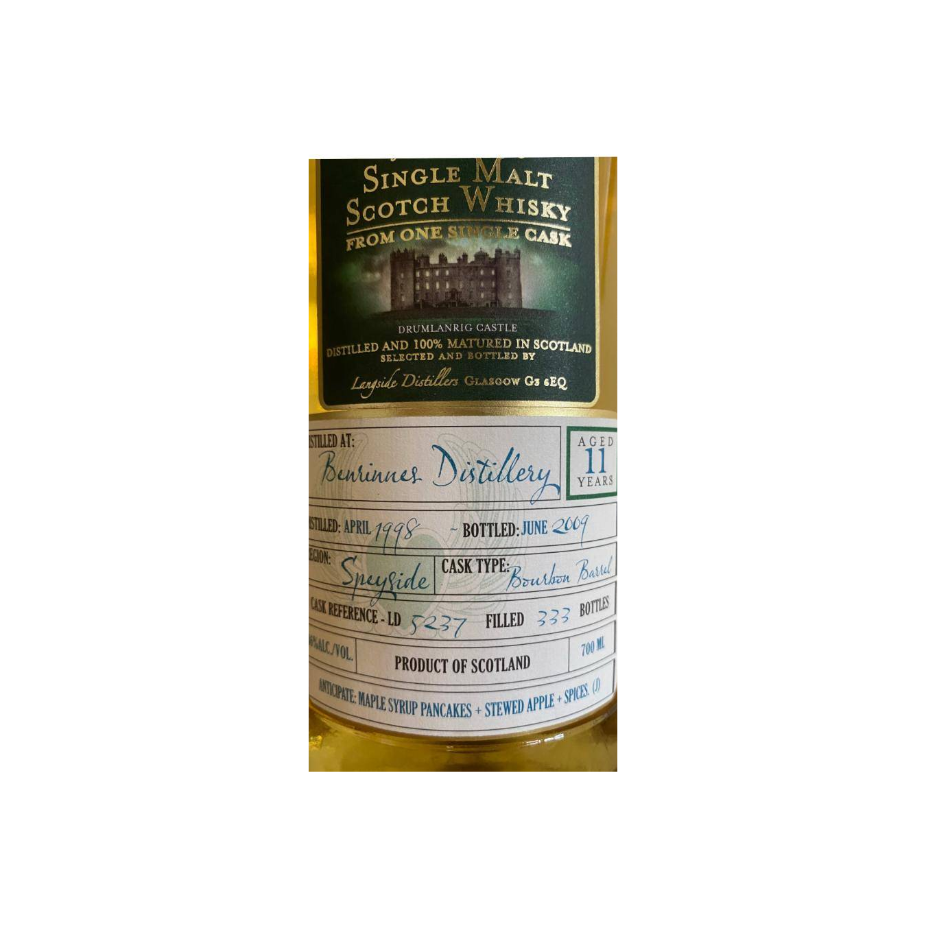 Benrinnes 1998 11 Years Single Malt Whisky 2