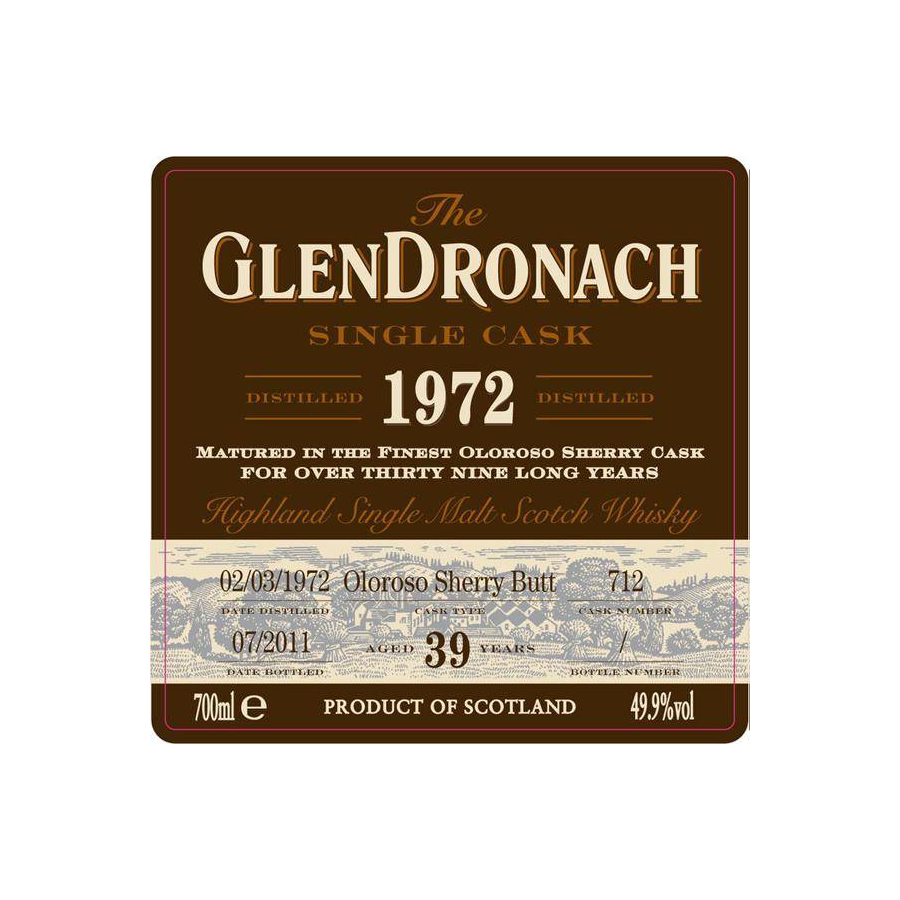 GlenDronach 1972 39 Years Single Malt Whisky 2