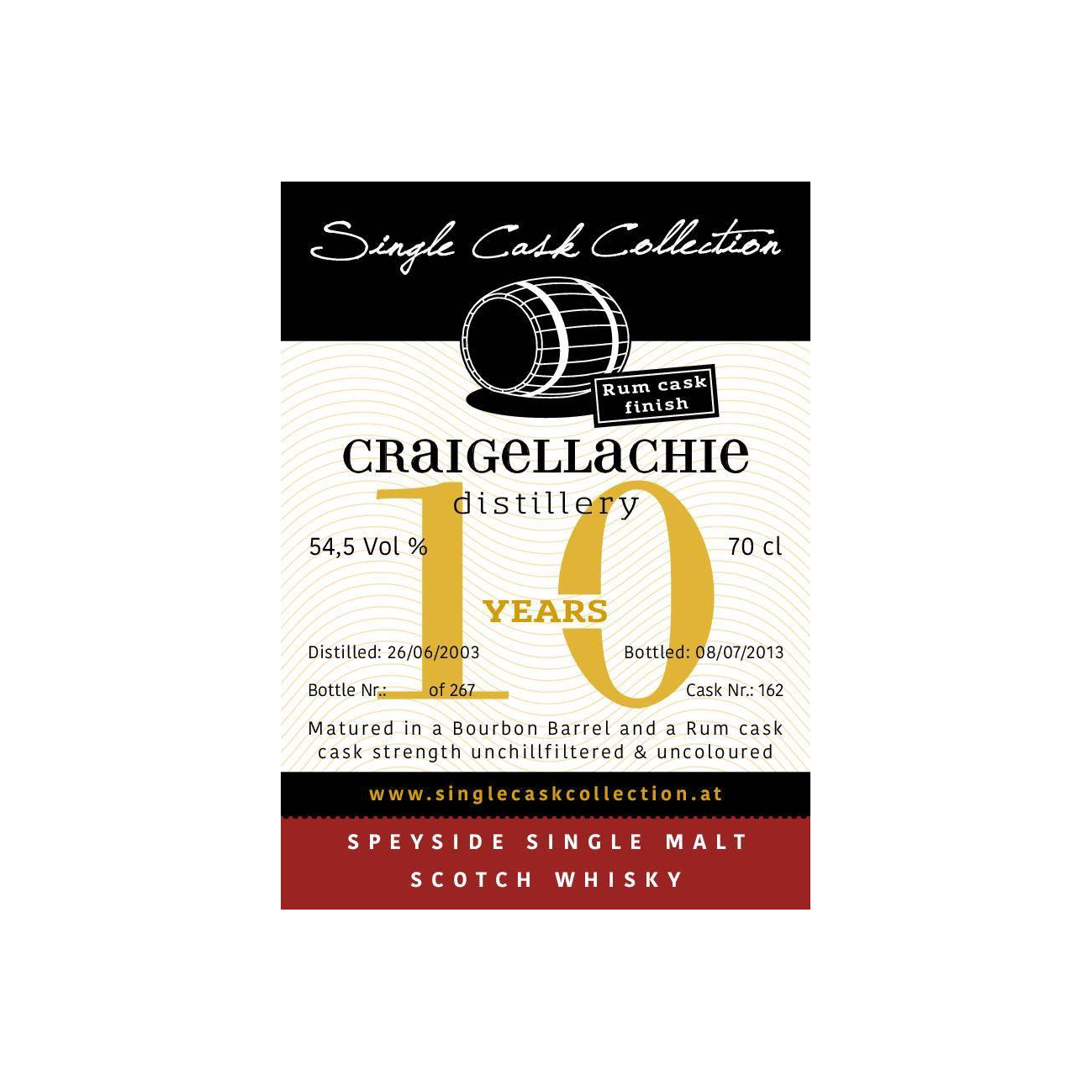 Craigellachie 2003 10 Years Single Malt Whisky