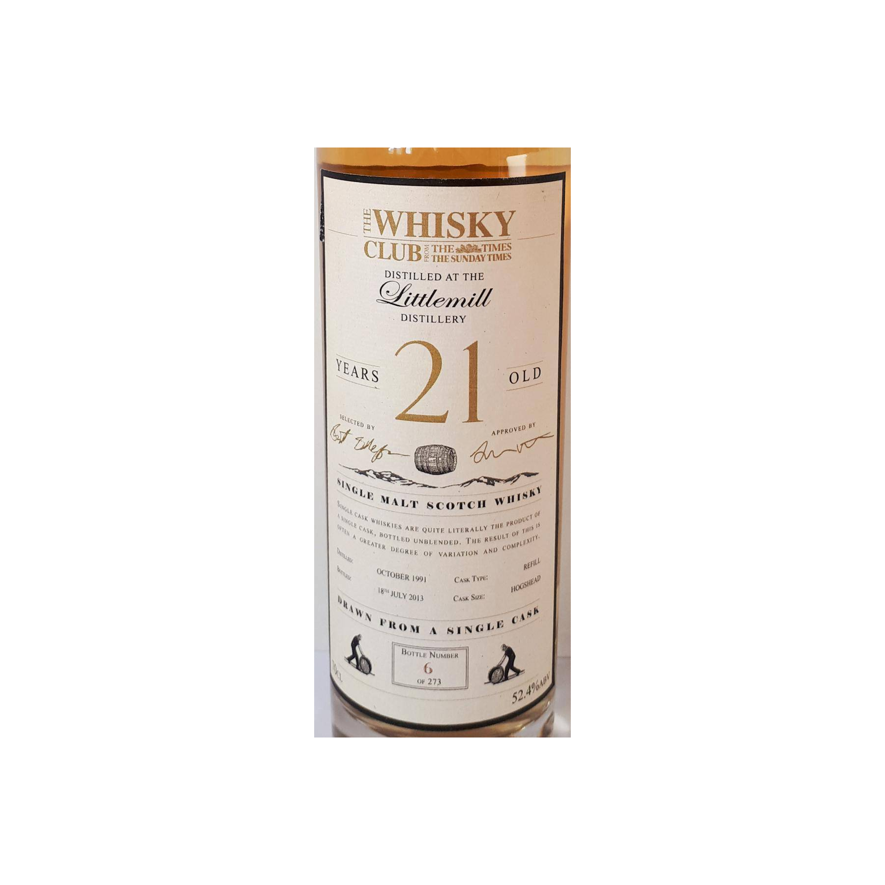 Littlemill Single Cask 1991 21 Years Single Malt Whisky 2
