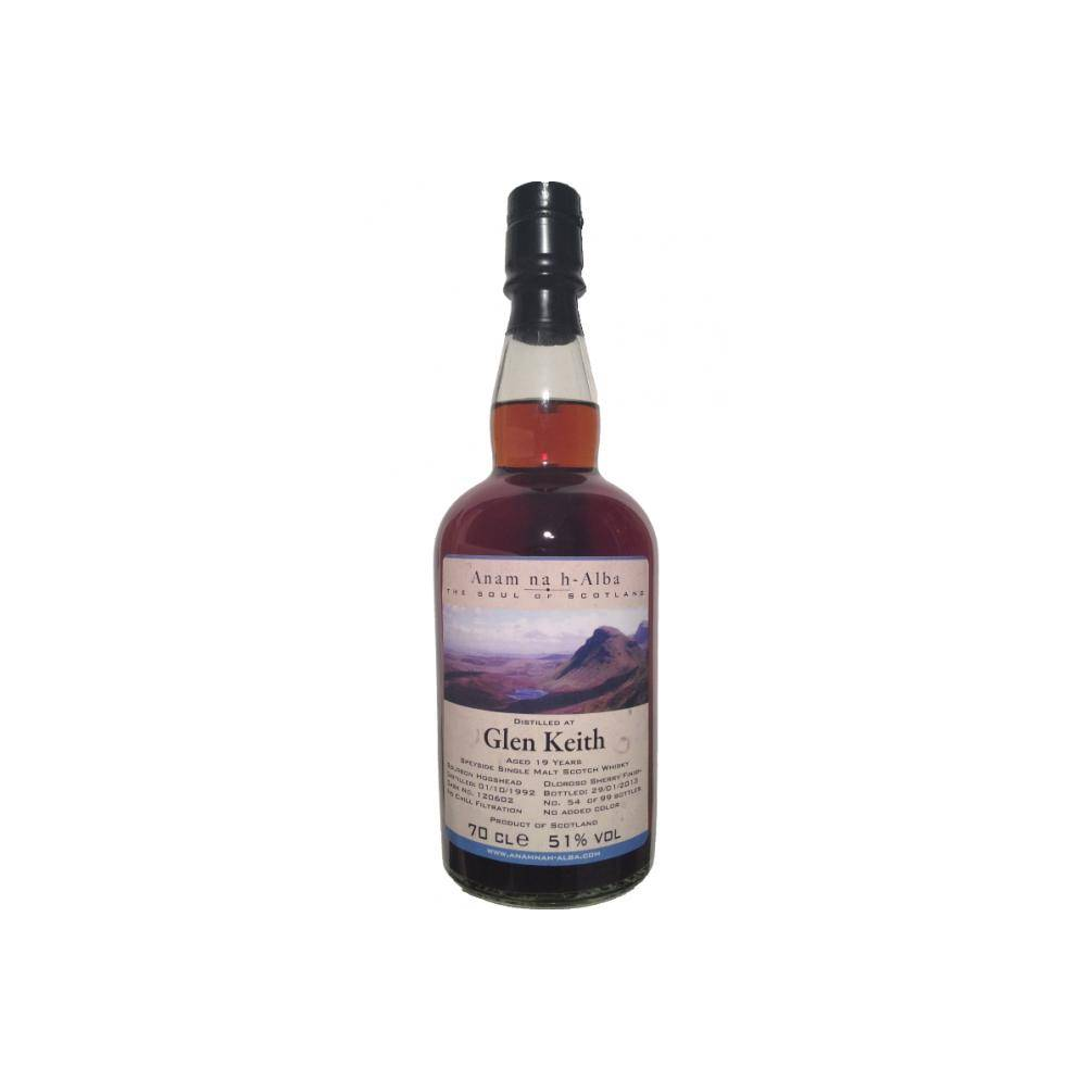 Glen Keith 1992 19 Years Single Malt Whisky