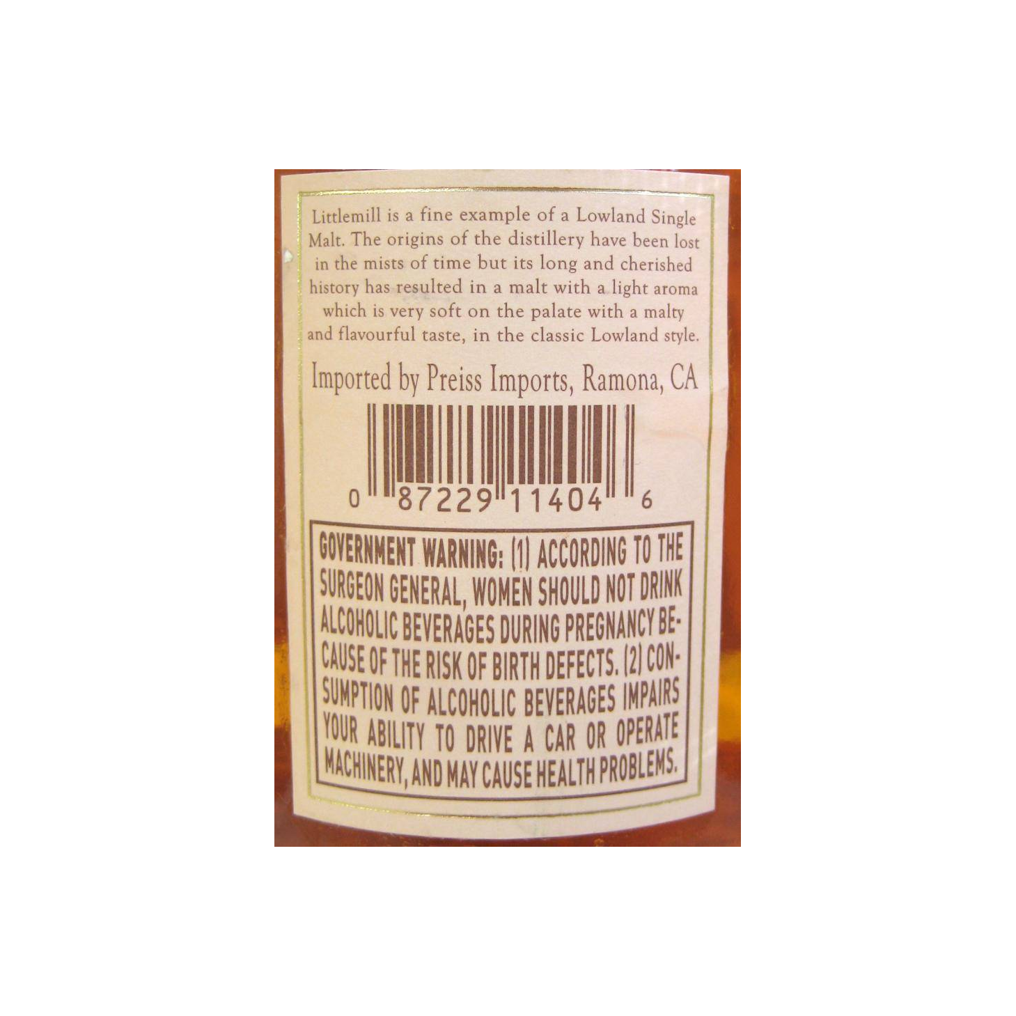 Littlemill 12 Years Single Malt Whisky 2
