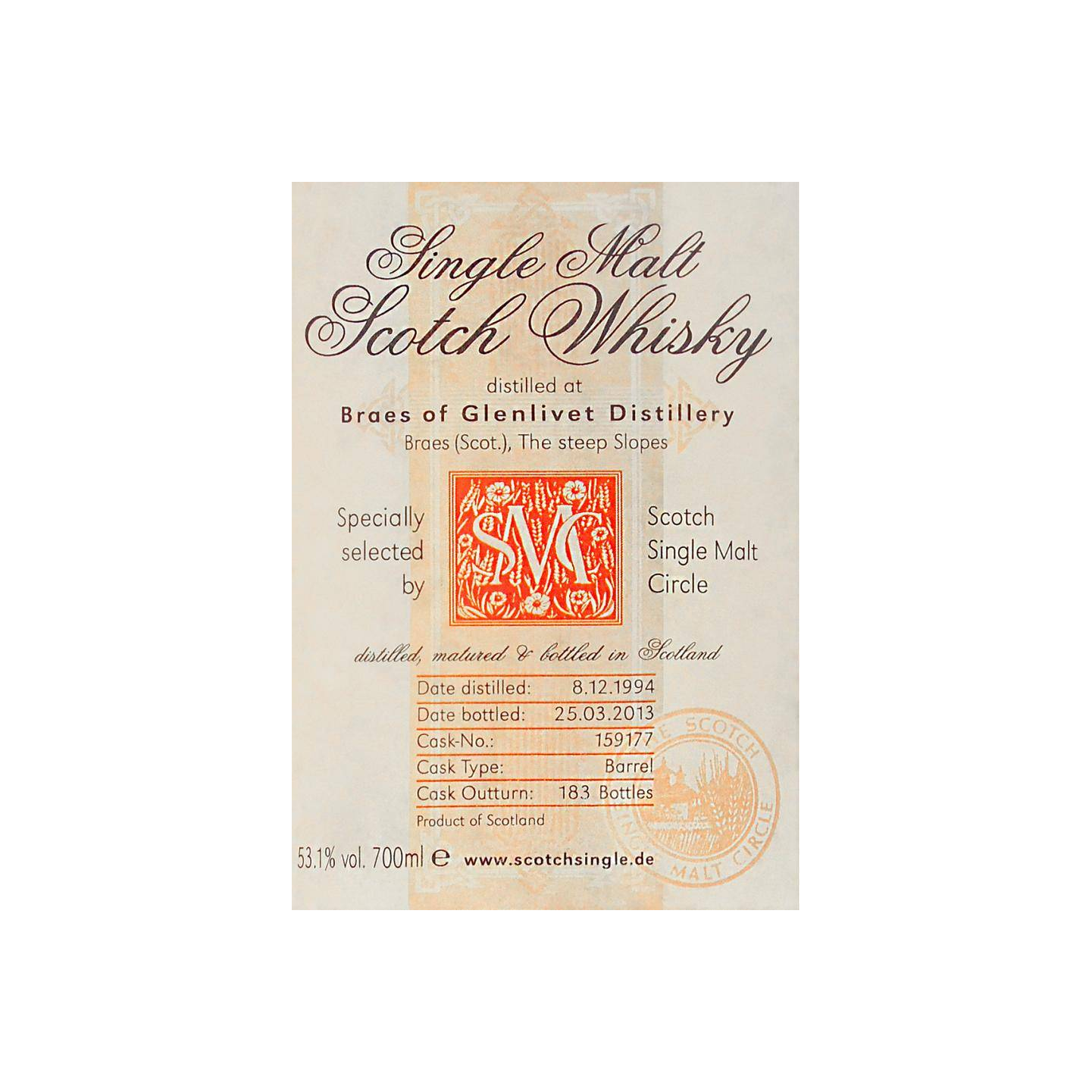 Braes of Glenlivet 1994 MC 2