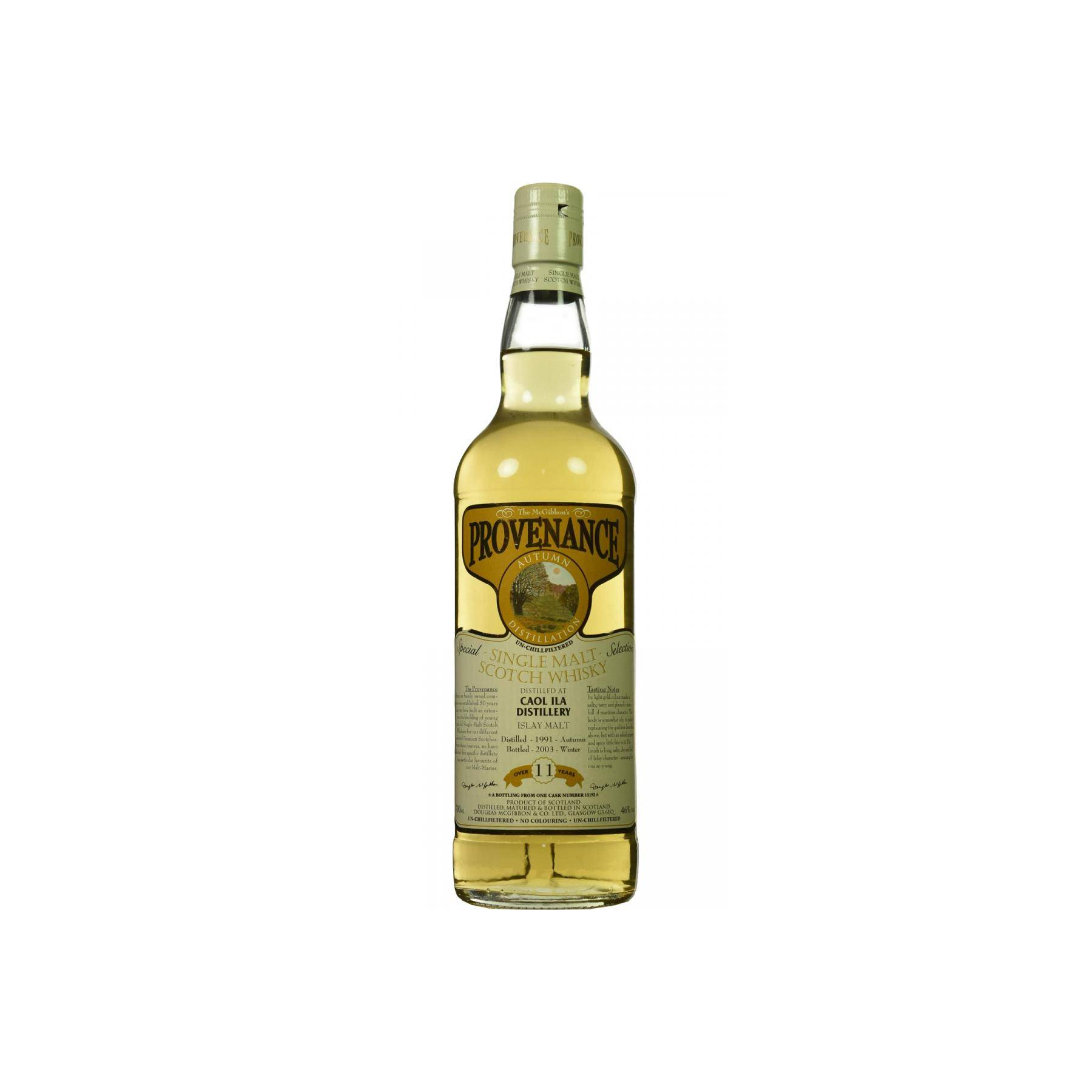 Caol Ila McGibbon's Provenance 1991 11 Years Single Malt Whisky