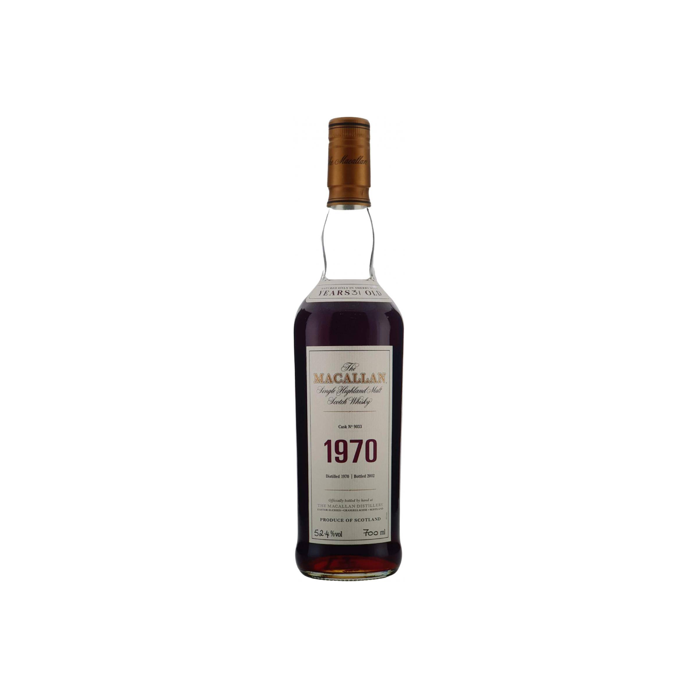 The Macallan 1970 31 Years Single Malt Whisky