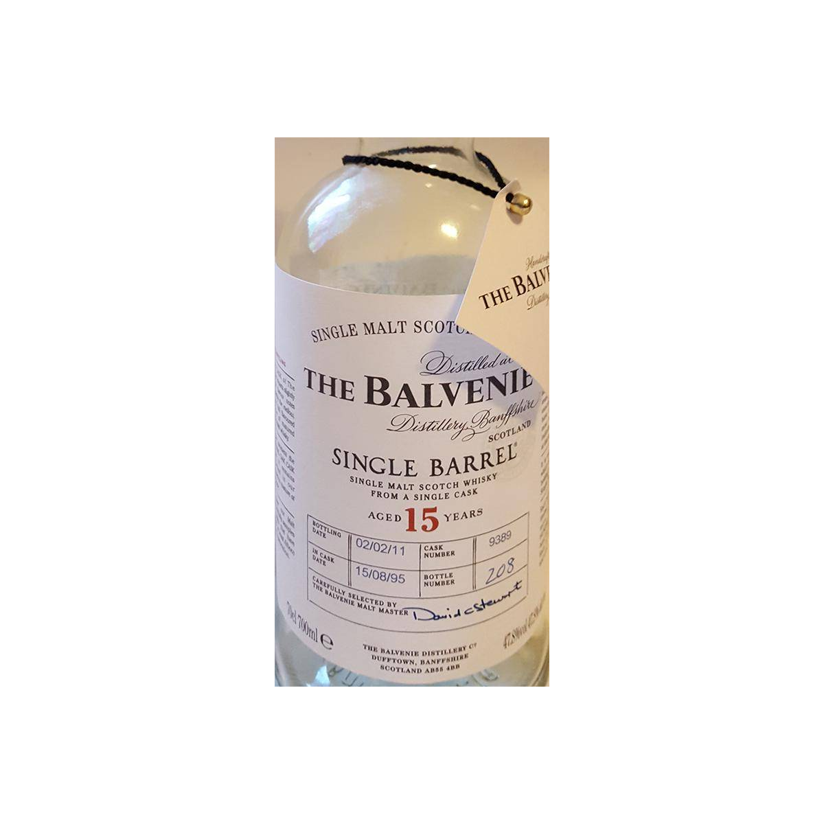 The Balvenie Single Cask 1995 15 Years Single Malt Whisky