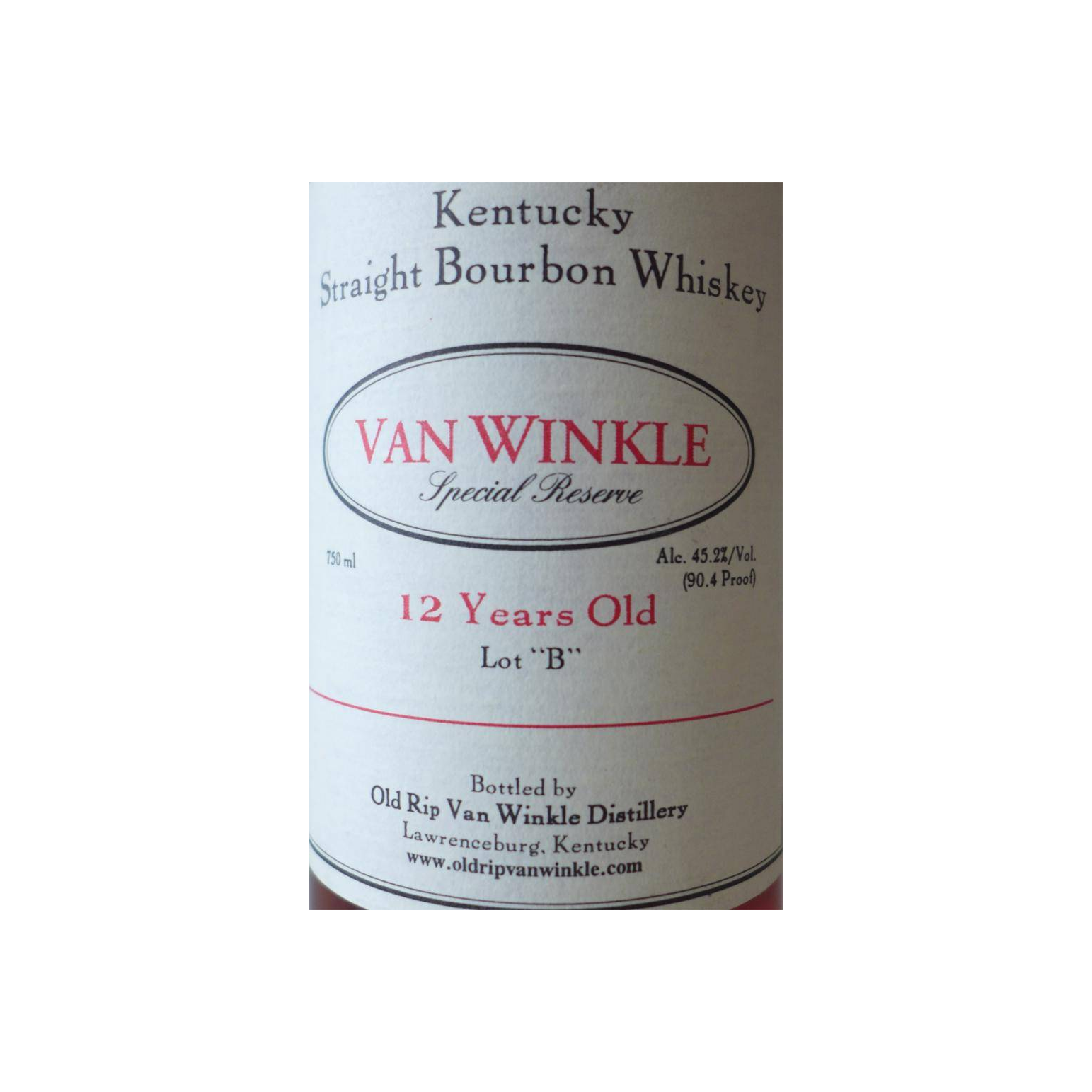 Pappy Van Winkle's 12 Years Bourbon Whisky 3