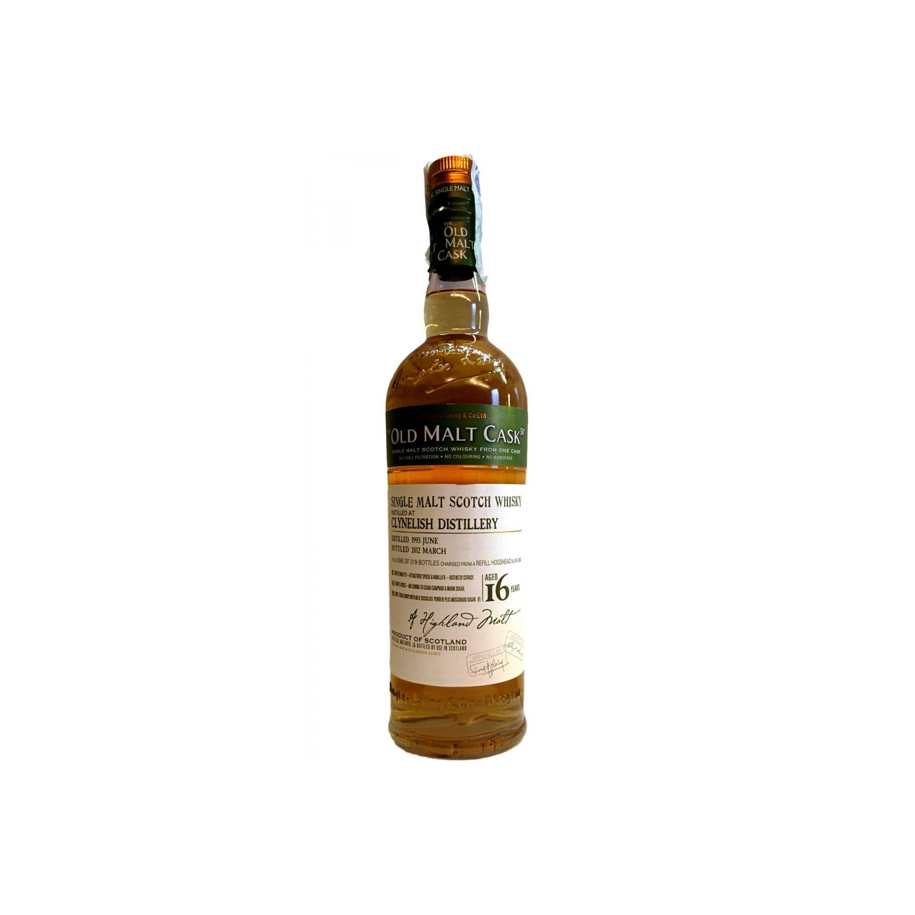 Clynelish Old Malt Cask 1995 16 Years Single Malt Whisky