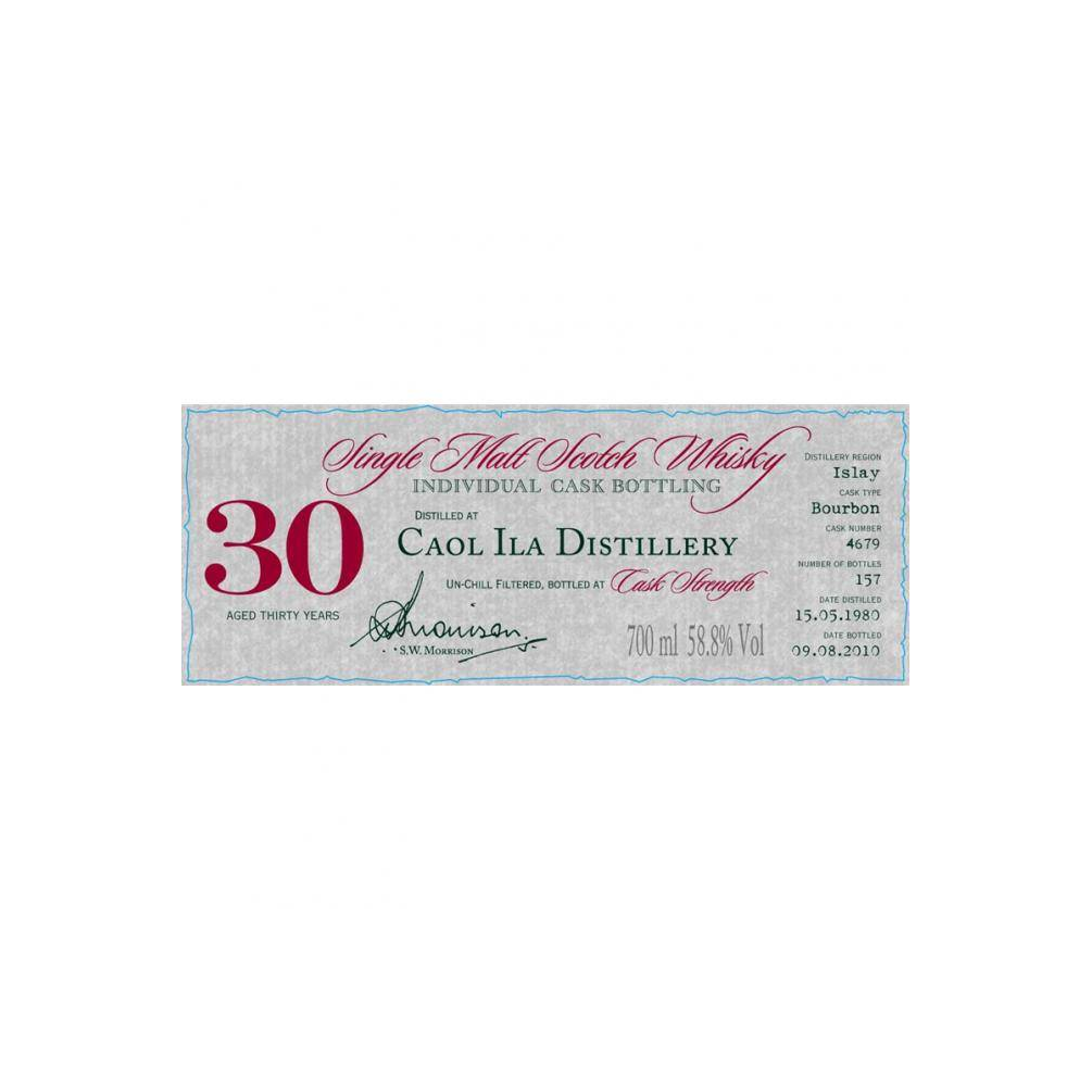 Caol Ila Individual Cask Bottling 1980 30 Years Single Malt Whisky 2