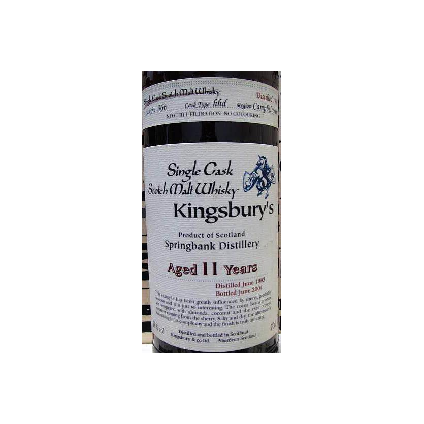Springbank Single Cask 1993 11 Years Single Malt Whisky 2