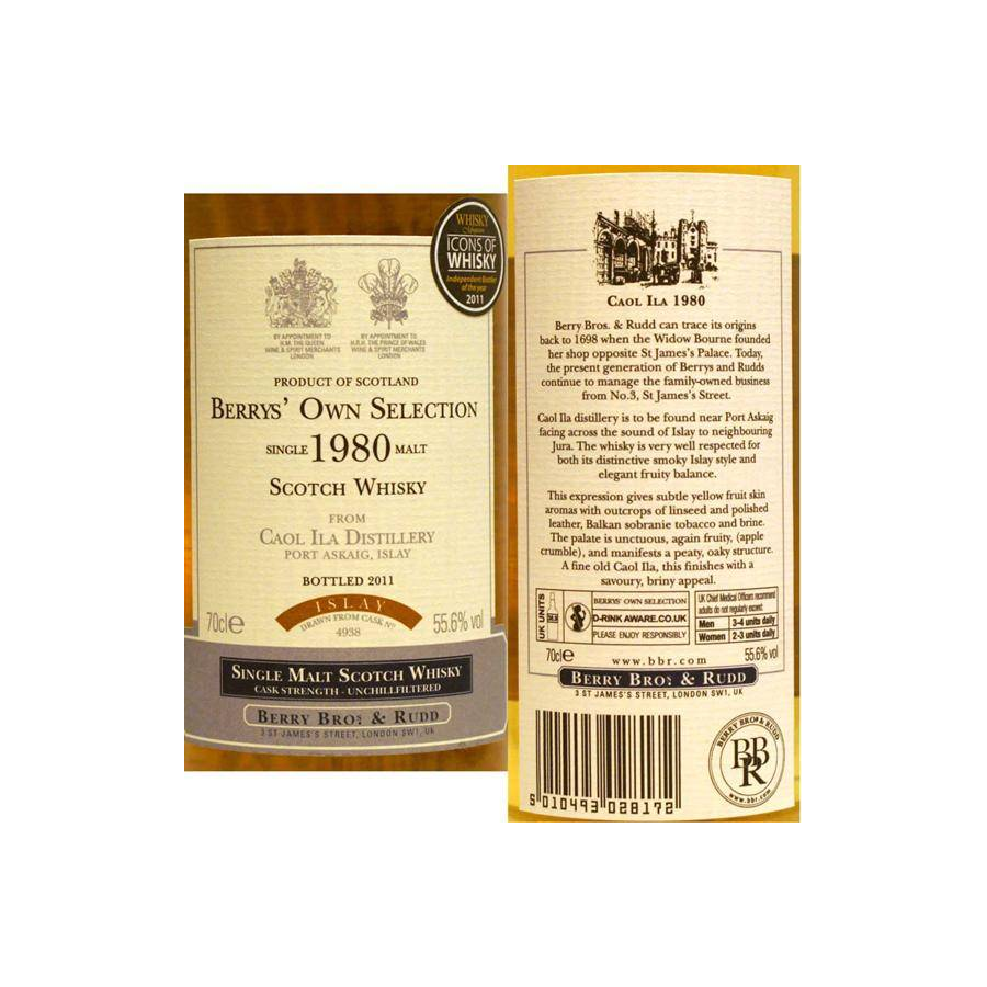 Caol Ila 1980 31 Years Single Malt Whisky