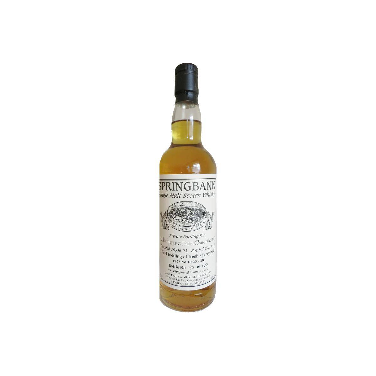 Springbank Private Bottling 1993 20 Years Single Malt Whisky