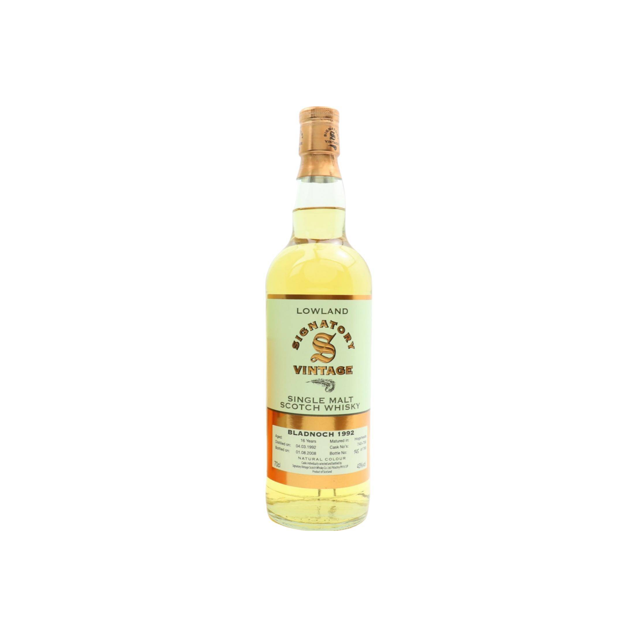 Bladnoch Vintage Collection 1992 16 Years Single Malt Whisky