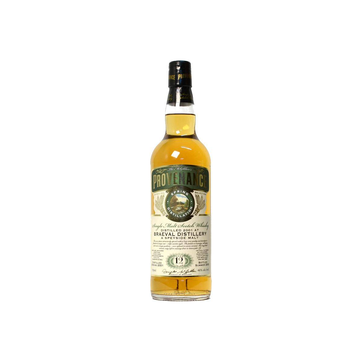 Braeval McGibbon's Provenance 2001 12 Years Single Malt Whisky