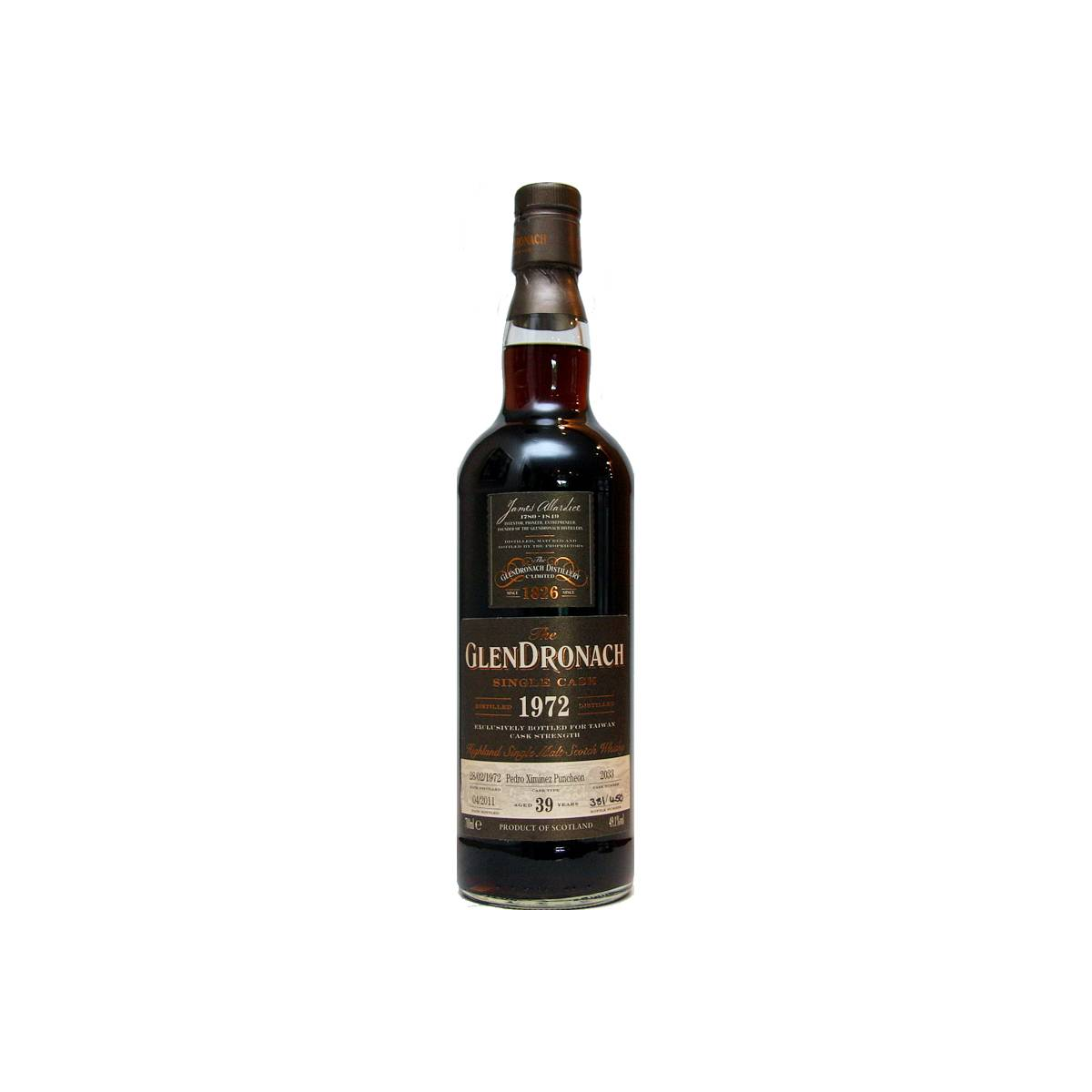 GlenDronach Single Cask 1972 39 Years Single Malt Whisky