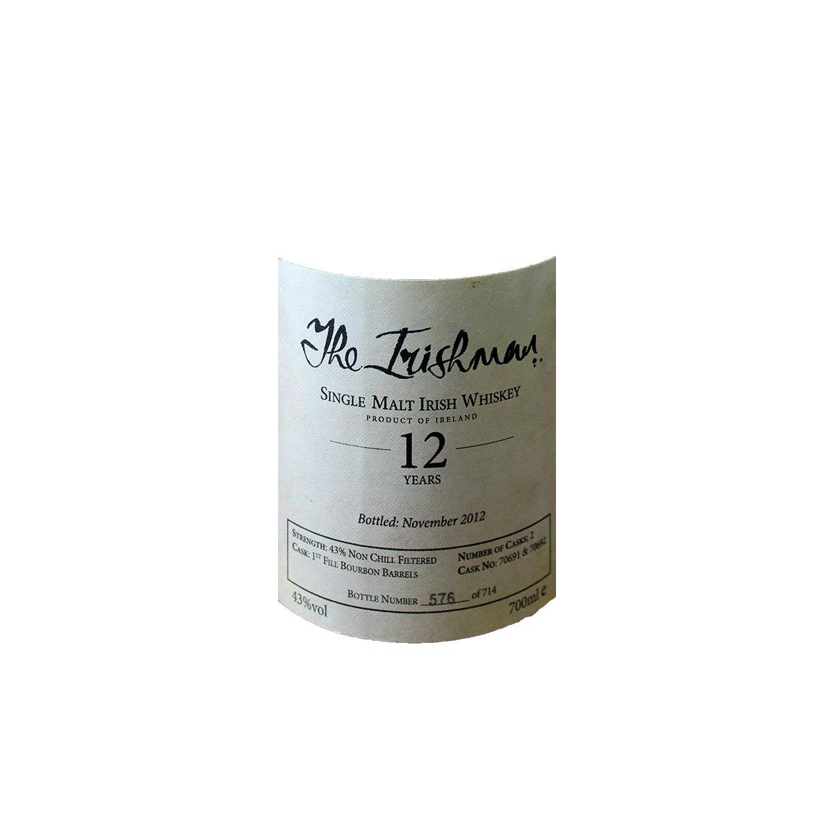 The Irishman 12 Years Single Malt Whisky