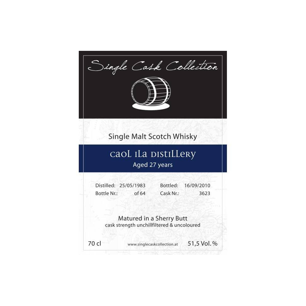 Caol Ila 1983 27 Years Single Malt Whisky 2