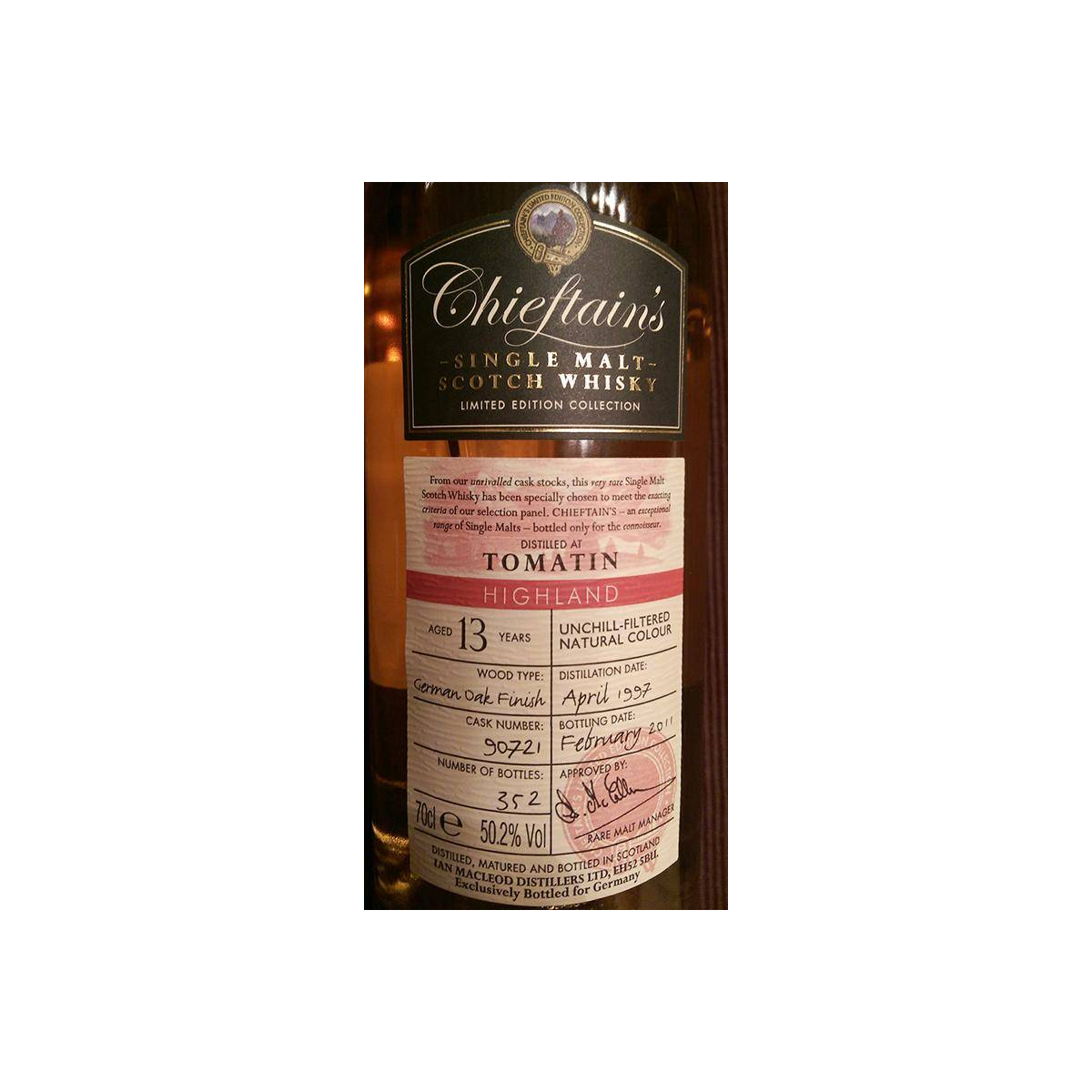 Tomatin 1997 13 Years Single Malt Whisky 2