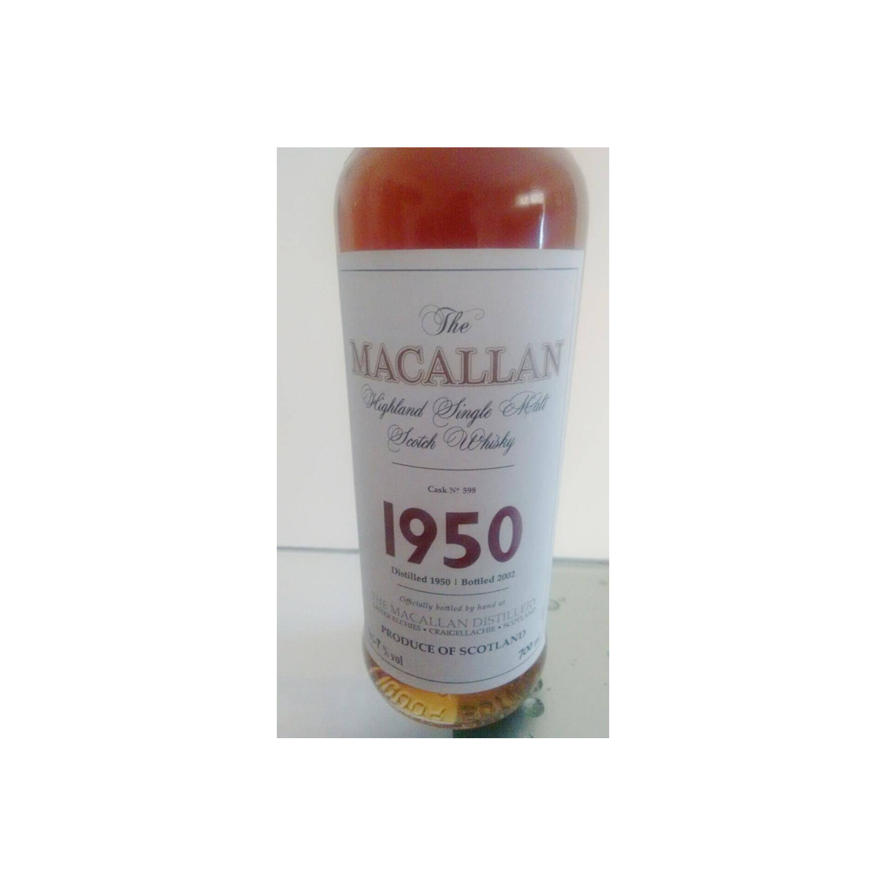 The Macallan 1950 52 Years Single Malt Whisky