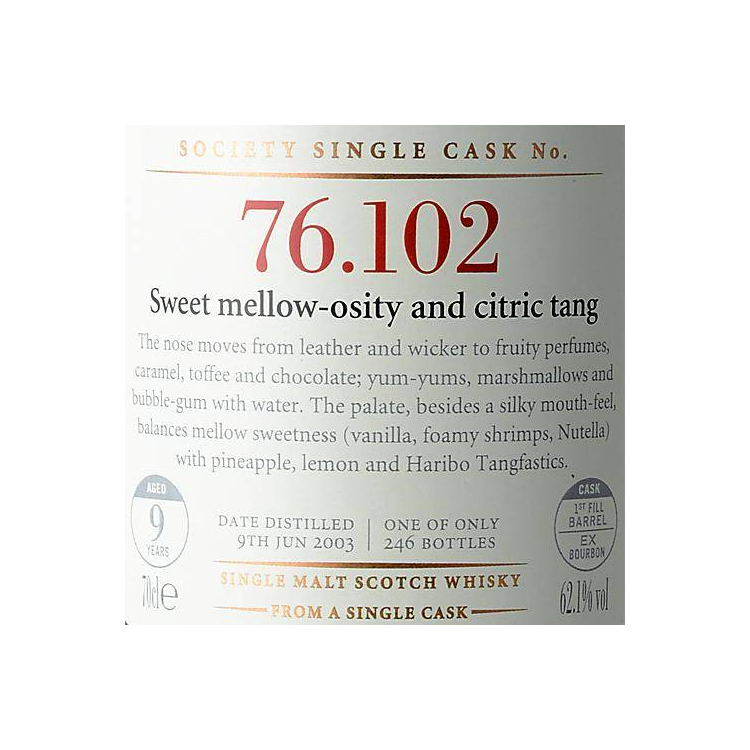 The Scotch Malt Whisky Society 2003 9 Years Single Malt Whisky 2