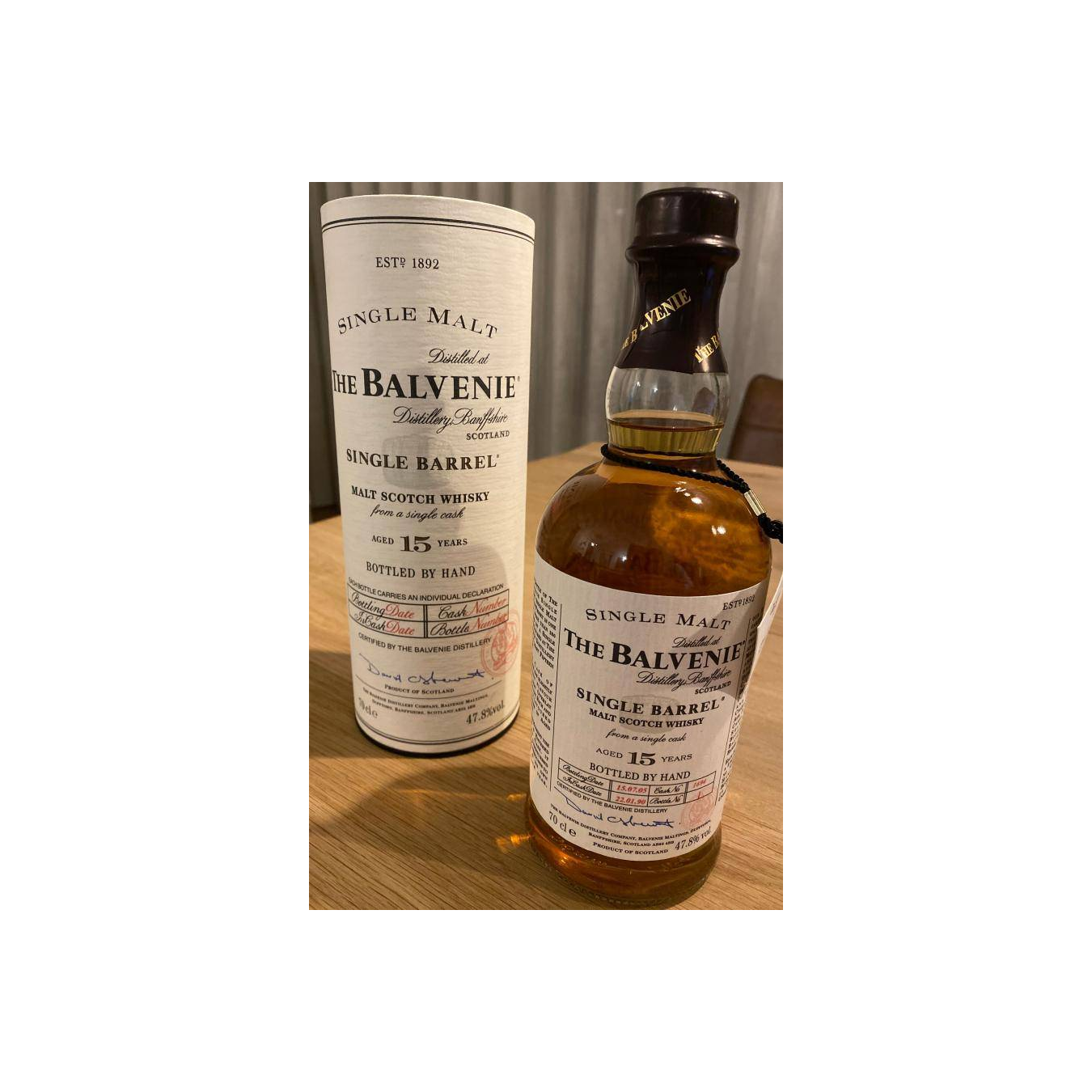 The Balvenie Single Cask 1990 15 Years Single Malt Whisky