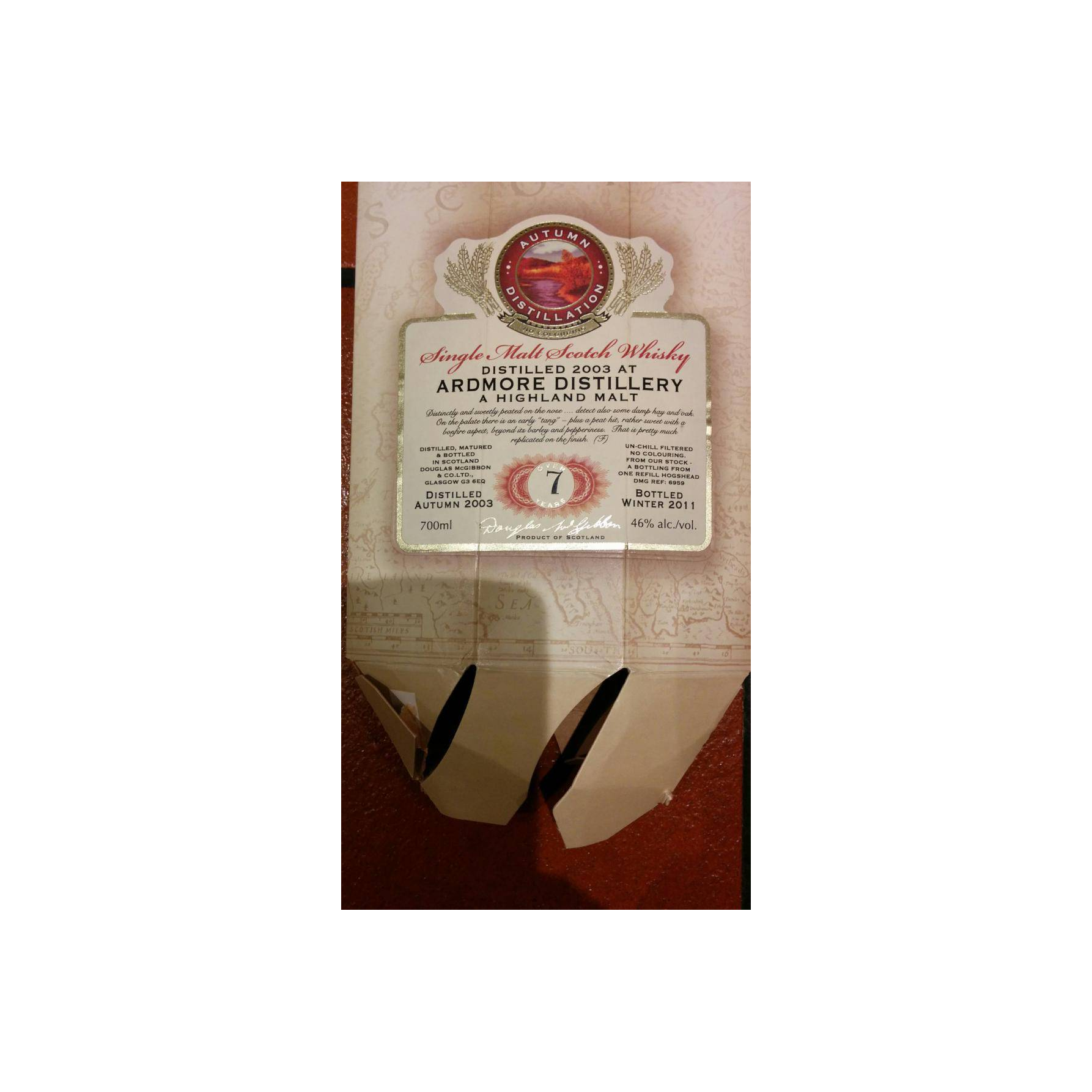 Ardmore McGibbon's Provenance 2003 7 Years Single Malt Whisky 2