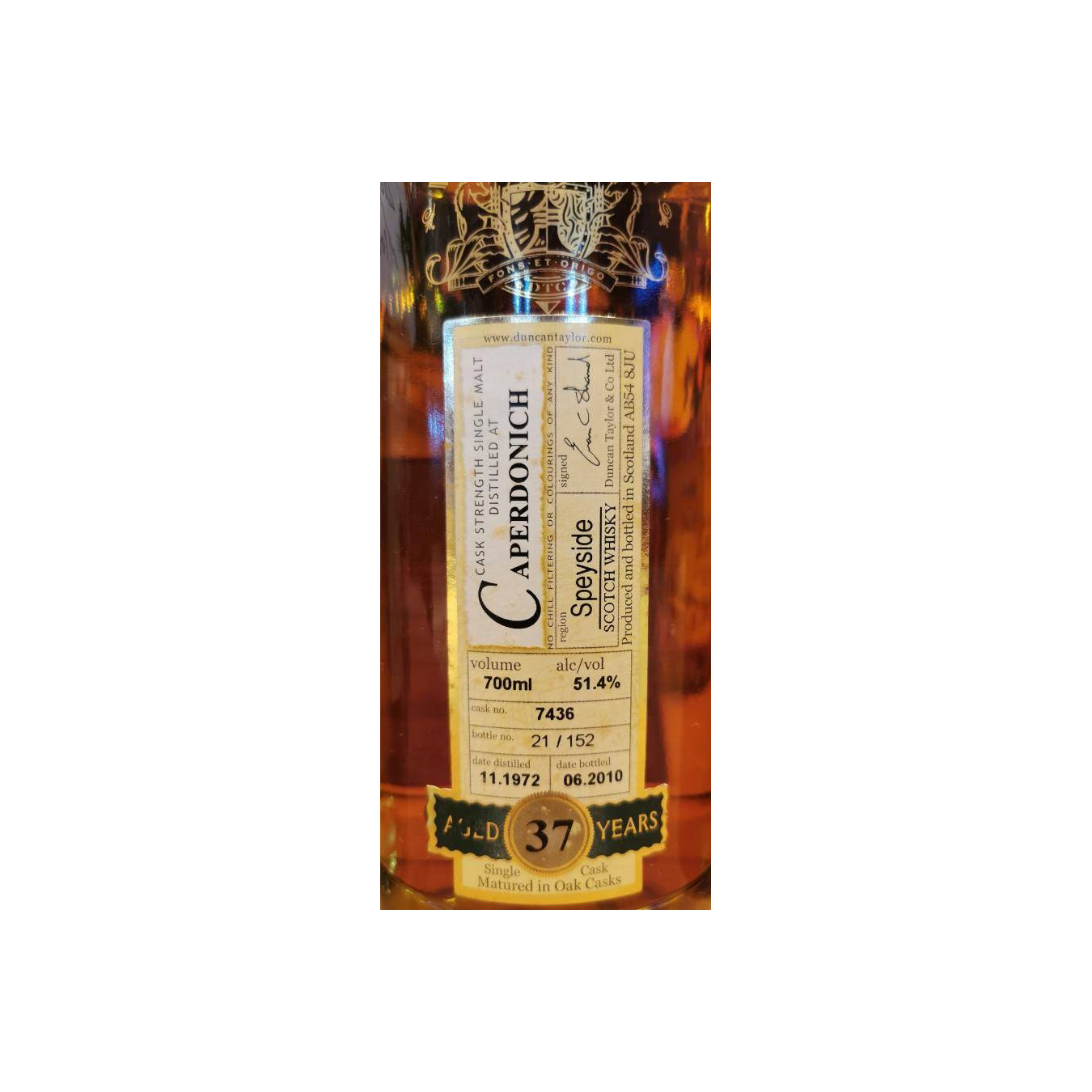 Caperdonich Rare Auld 1972 37 Years Single Malt Whisky 2